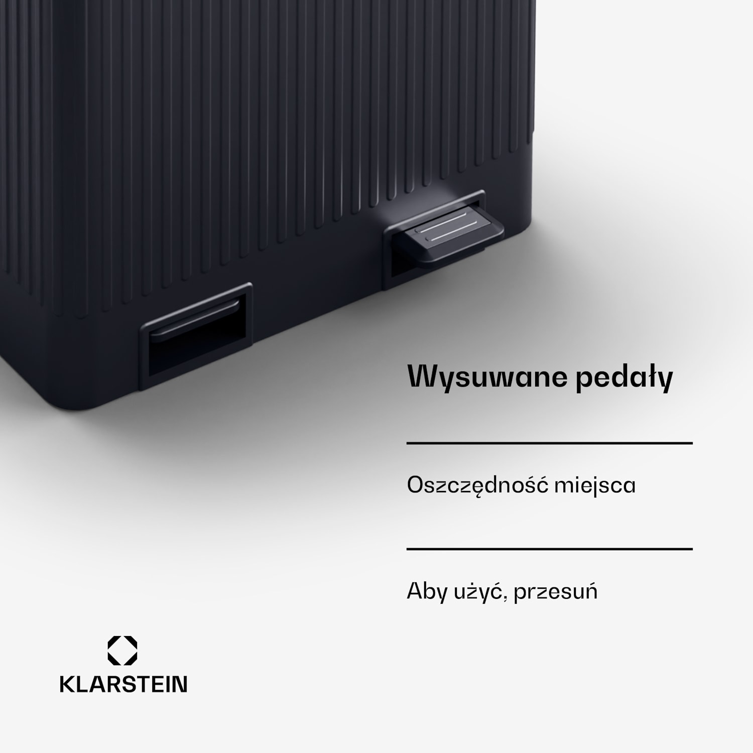 Grama 40, kosz na śmieci z pedałami, 40 l/2 x 20 l, cichy domyk, PP, retro