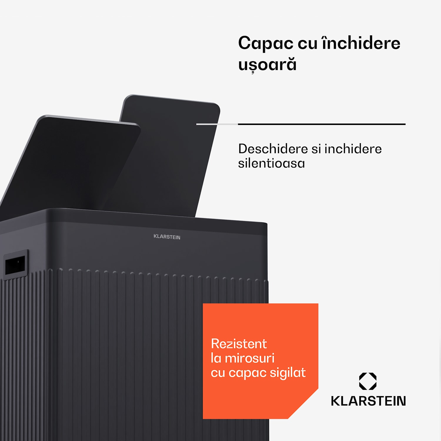 Grama 40, coș de gunoi cu pedale, 40 L / 2 x 20 L, silențios, plastic PP, retro 