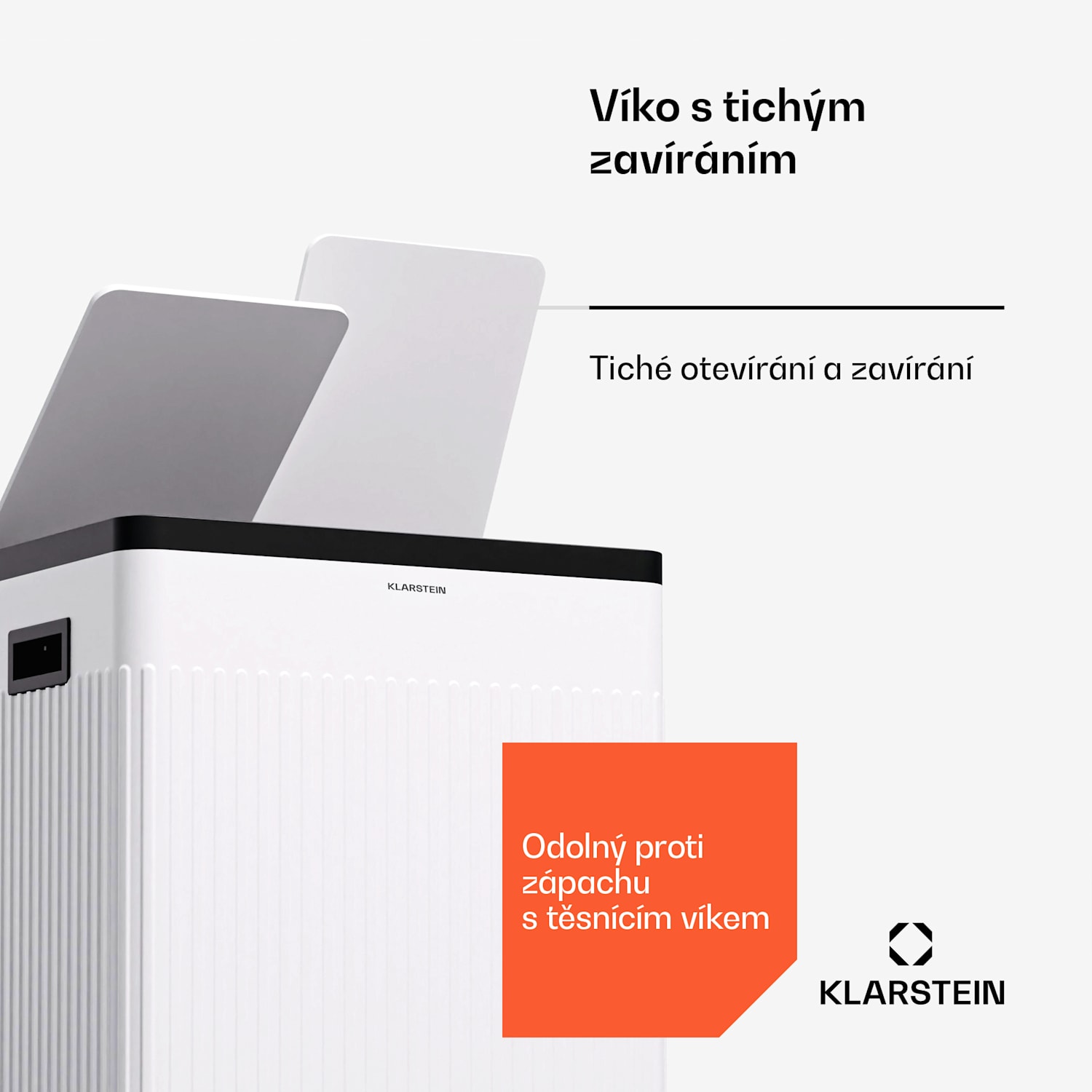 Grama 40, pedálový koš, 40 L/2x20 L, bezhlučný, PP plast, retro