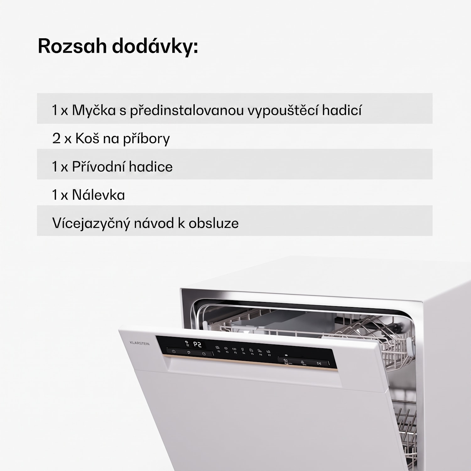 Amazonia Eco 8, myčka nádobí Červená / Stříbrná metalíza