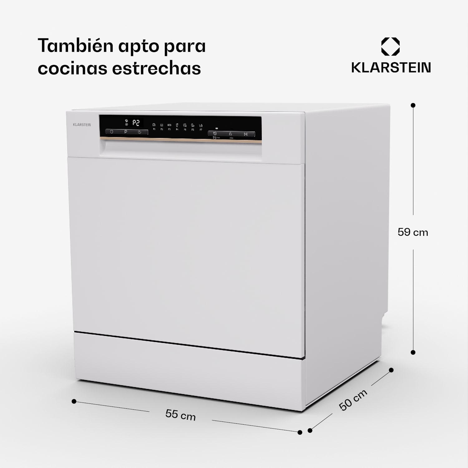 Lavavajillas Amazonia Eco 8 Blanco / Plata Metalizada