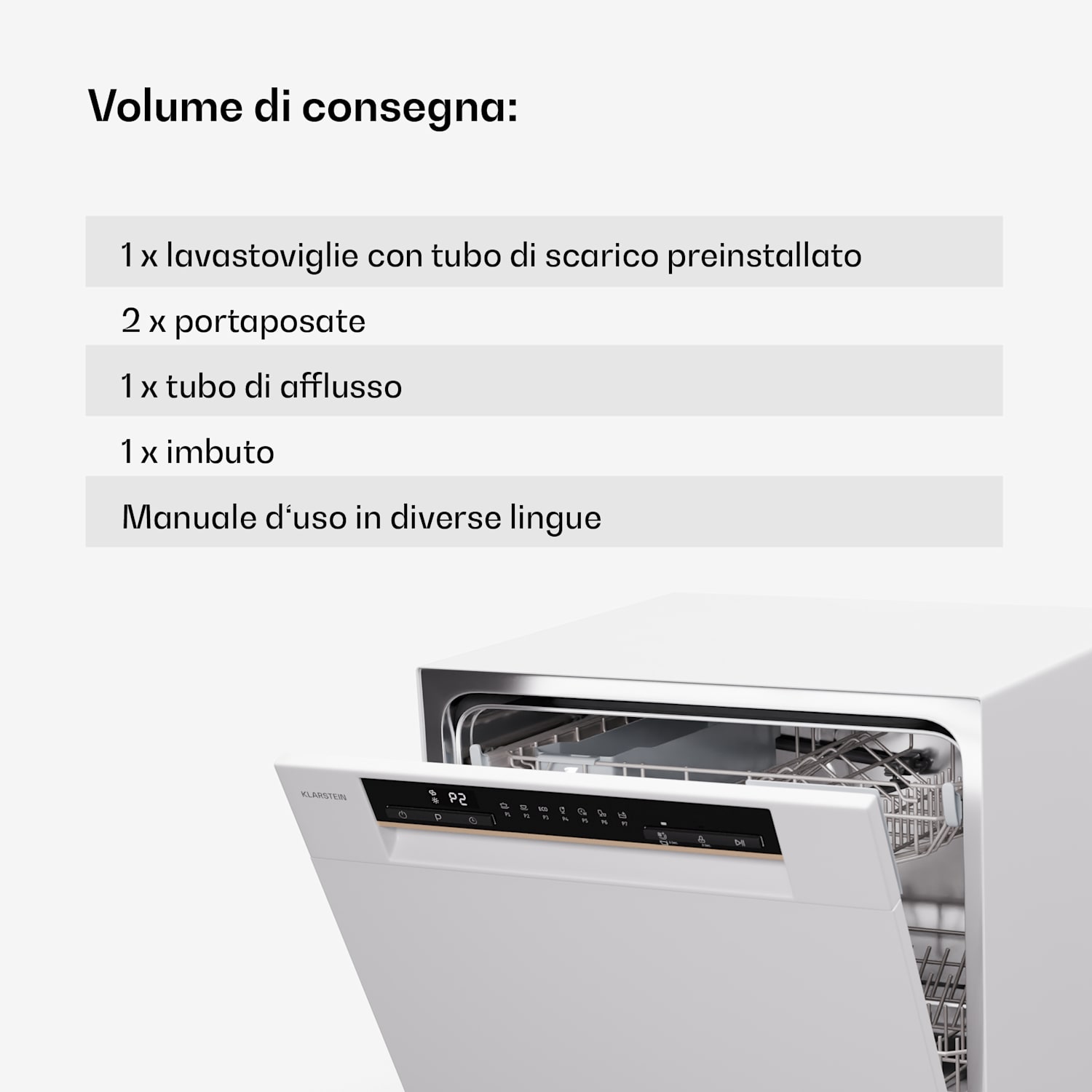 Lavavajillas Amazonia Eco 8 Blanco / Plata Metalizada