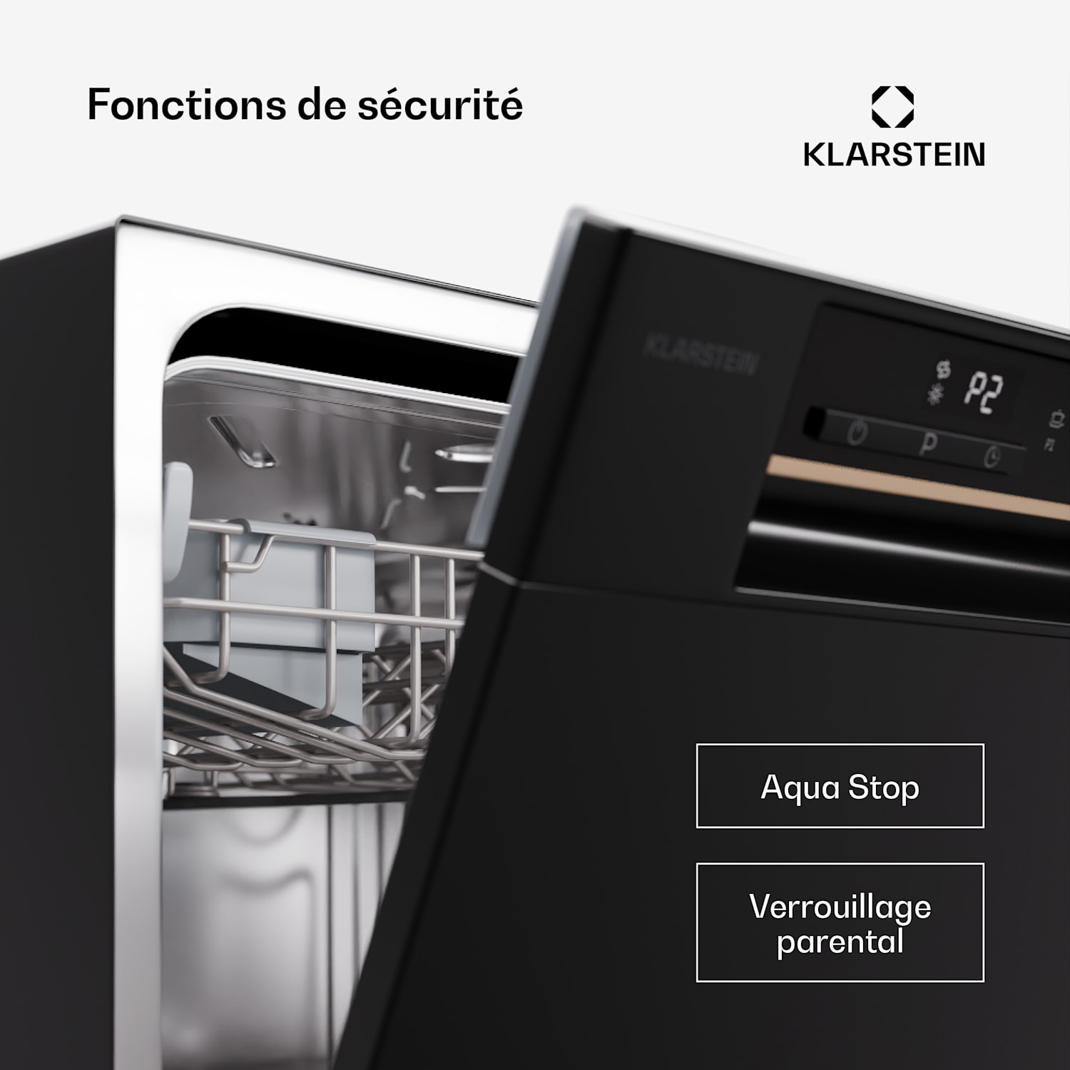 Amazonia Eco 8 vaatwasser Zwart