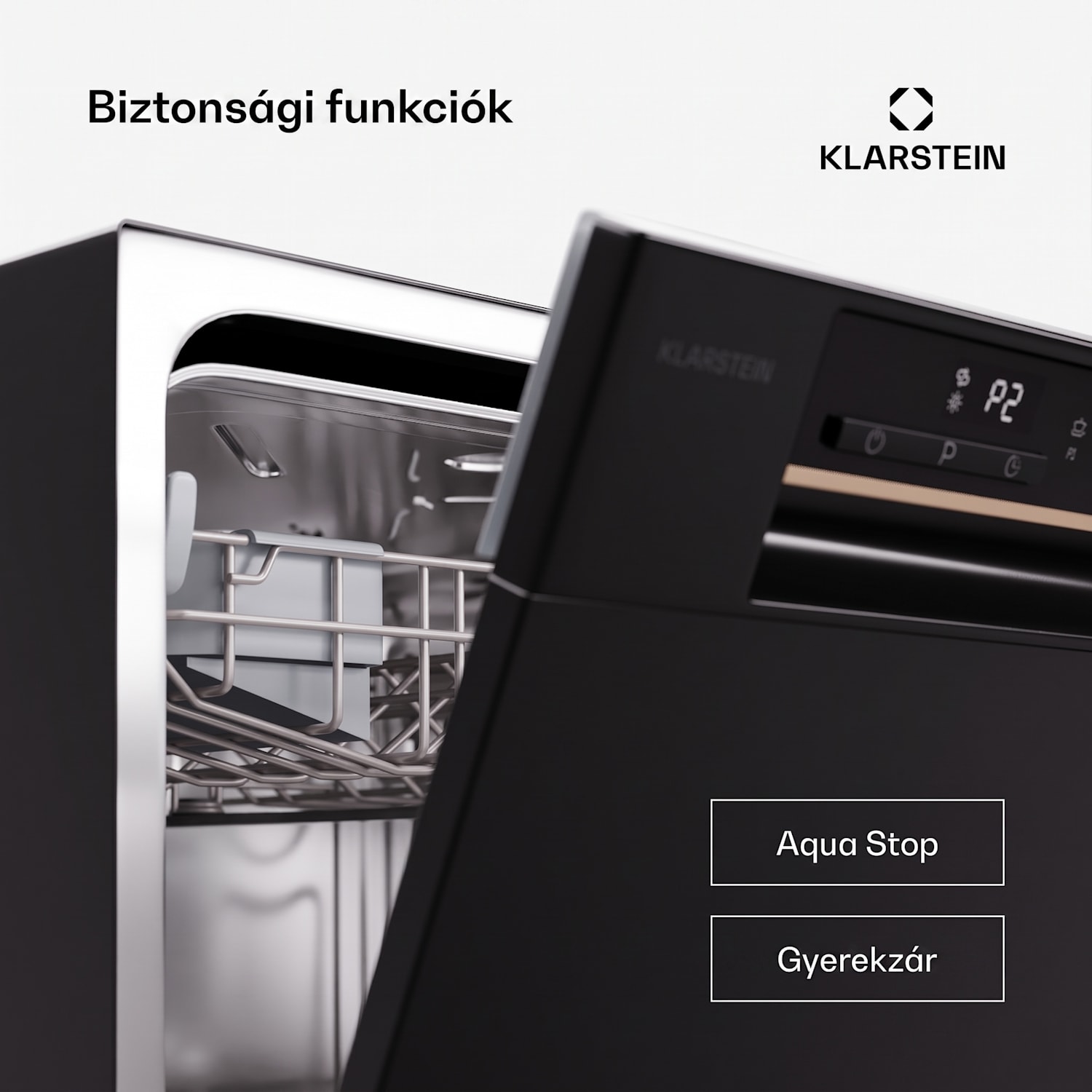 Amazonia Eco 8, mosogatógép Fekete