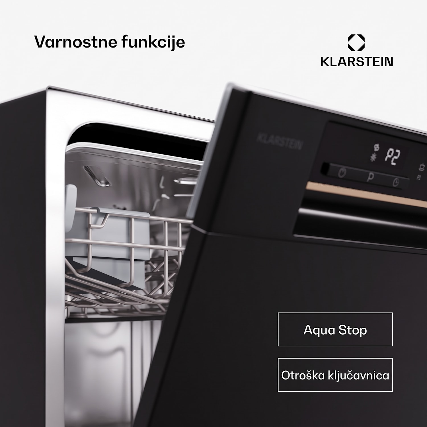 Amazonia Eco 8, pomivalni stroj Črna