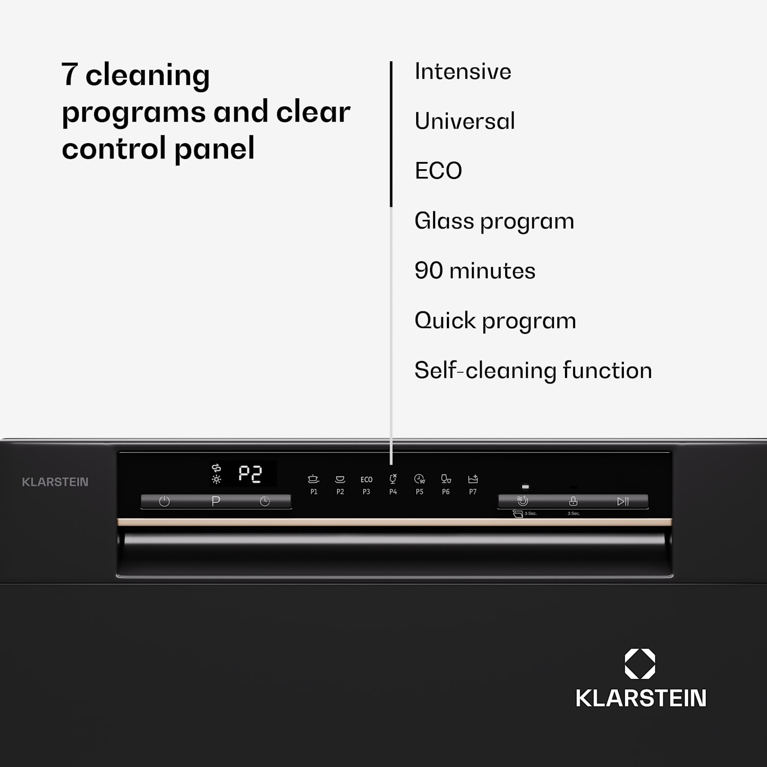 Amazonia Eco 8 -astianpesukone Musta