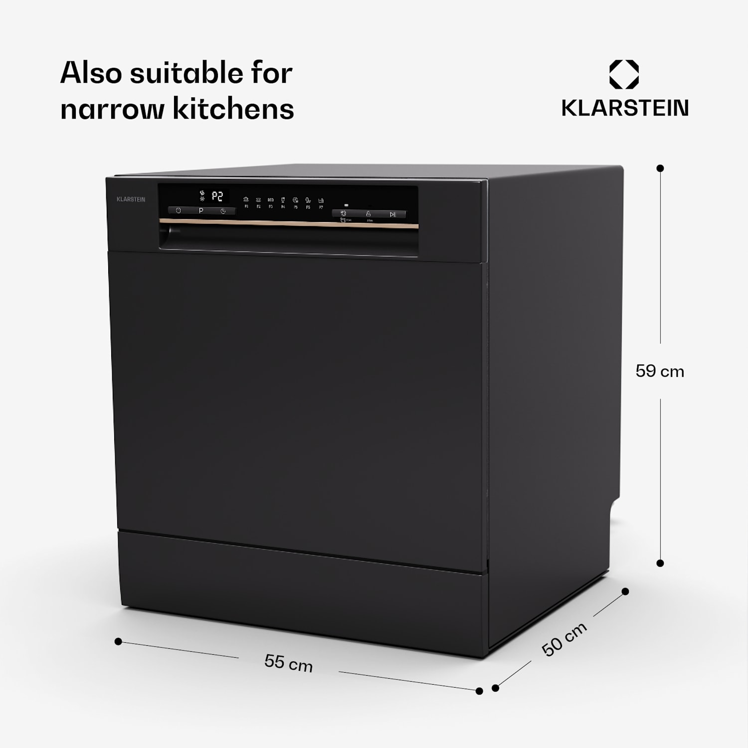 Amazonia Eco 8 -astianpesukone Musta