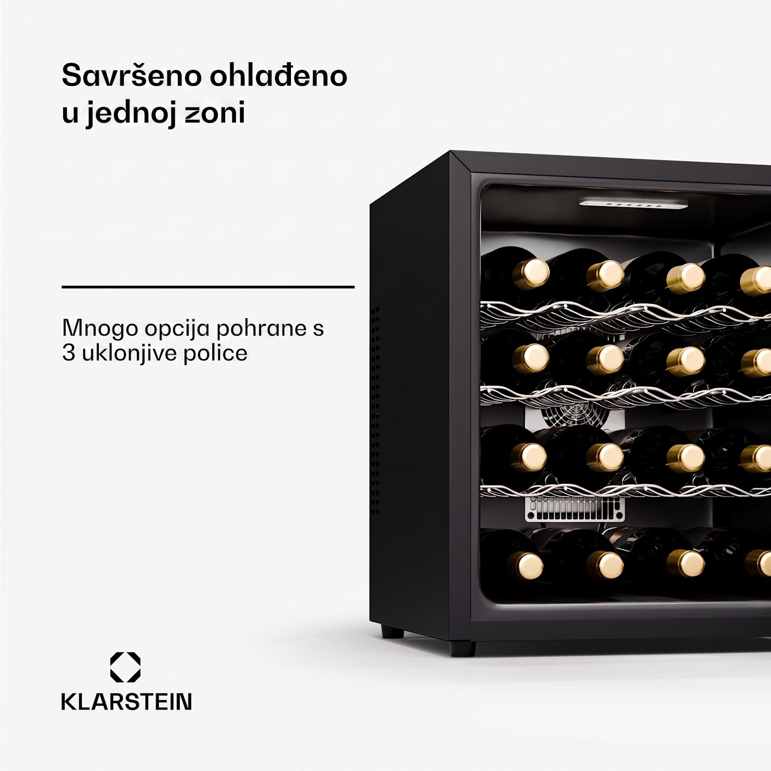 Tiho Vino 16 Uno, Hladnjak za vino, 1 zona / 16 boca 