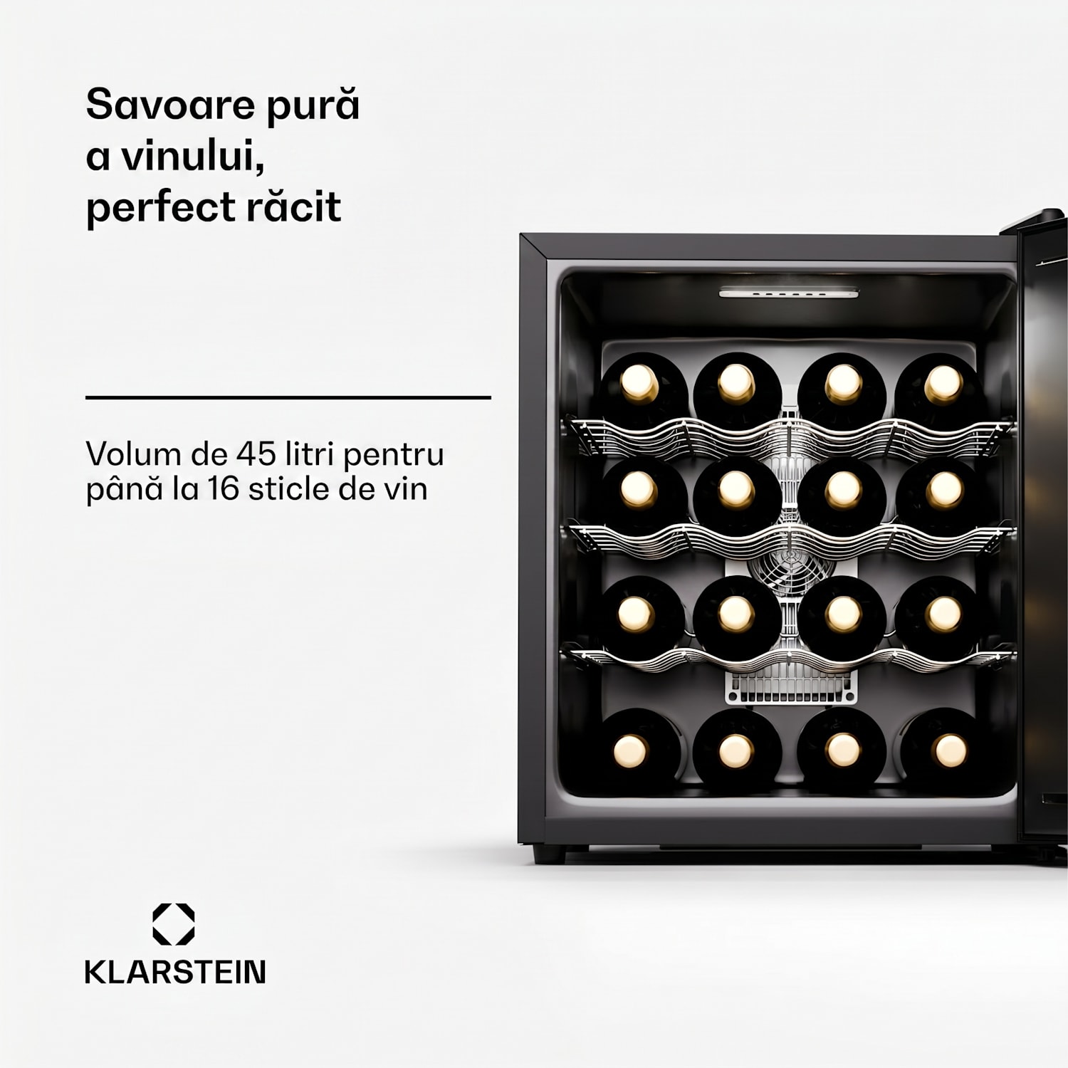Silent Vino 16 Uno, Frigider pentru vin, 1 zona / 16 sticle 