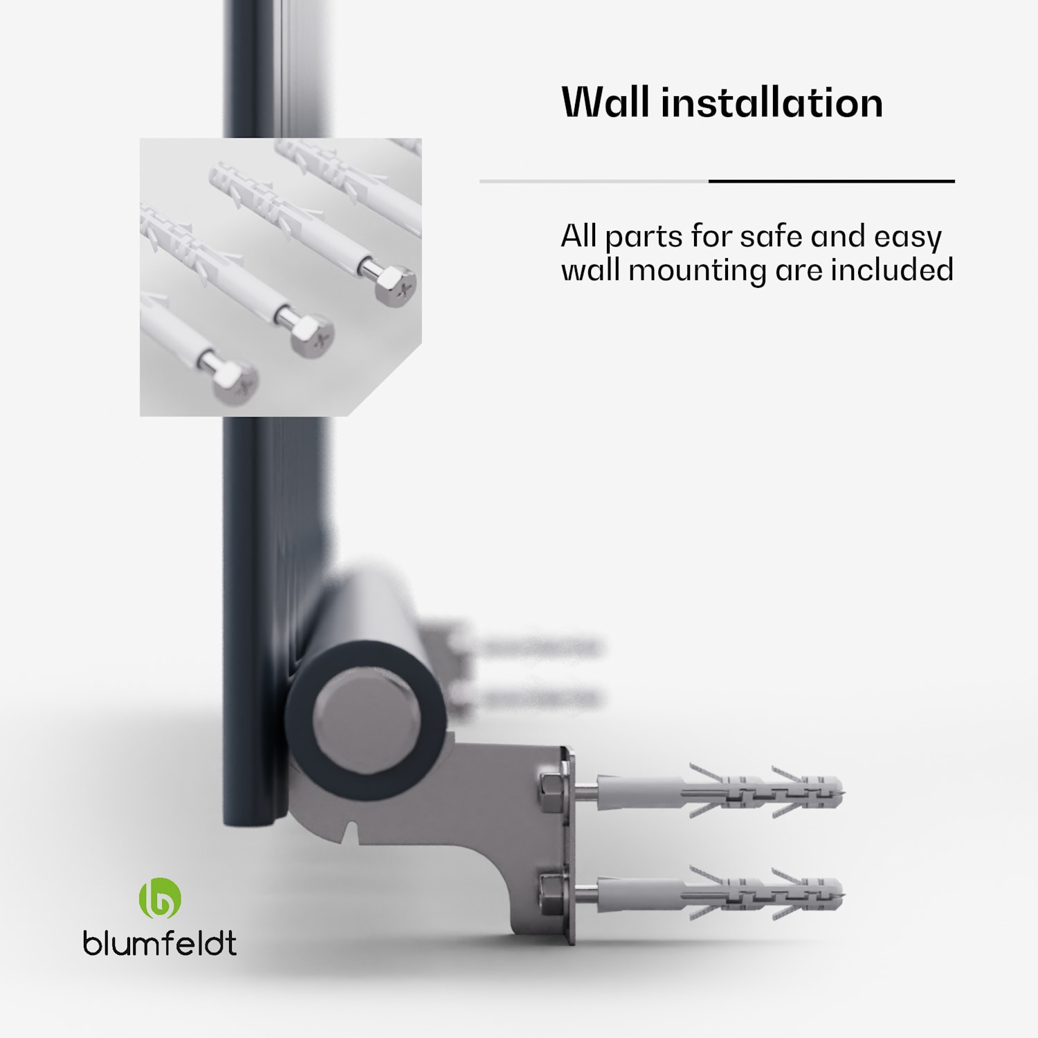 Ontario, radiator, 100 x 60, conexiune laterală și centrală de 1/2 inch, montare pe perete, 681 W 100 x 60 cm | o linie | Antracit