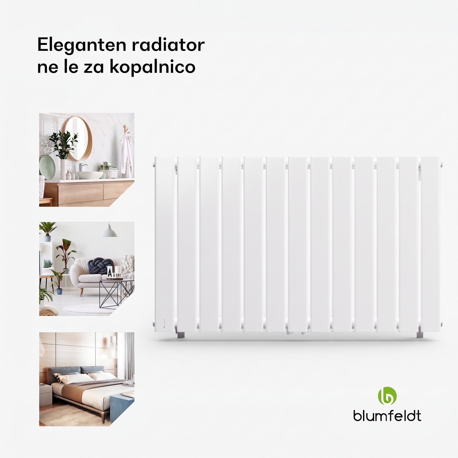 Ontario, radiator, 100 x 60, 1/2" stranski in sredinski priklop, stenska montaža, 681 W 100 x 60 cm | ena vrstica | Bela