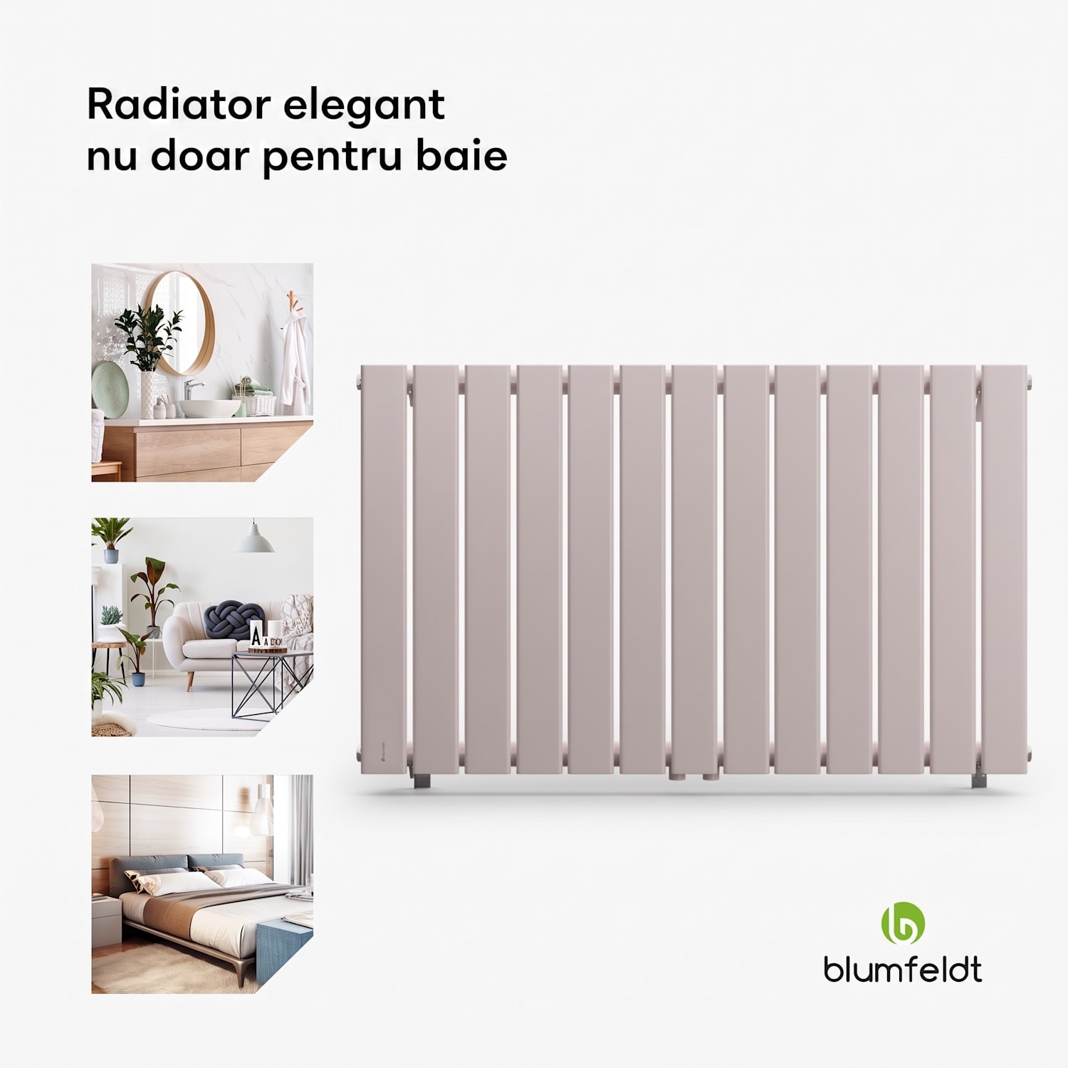 Ontario, radiator, 100 x 60, conexiune laterală și centrală de 1/2 inch, montare pe perete, 681 W 100 x 60 cm | o linie | Nisip