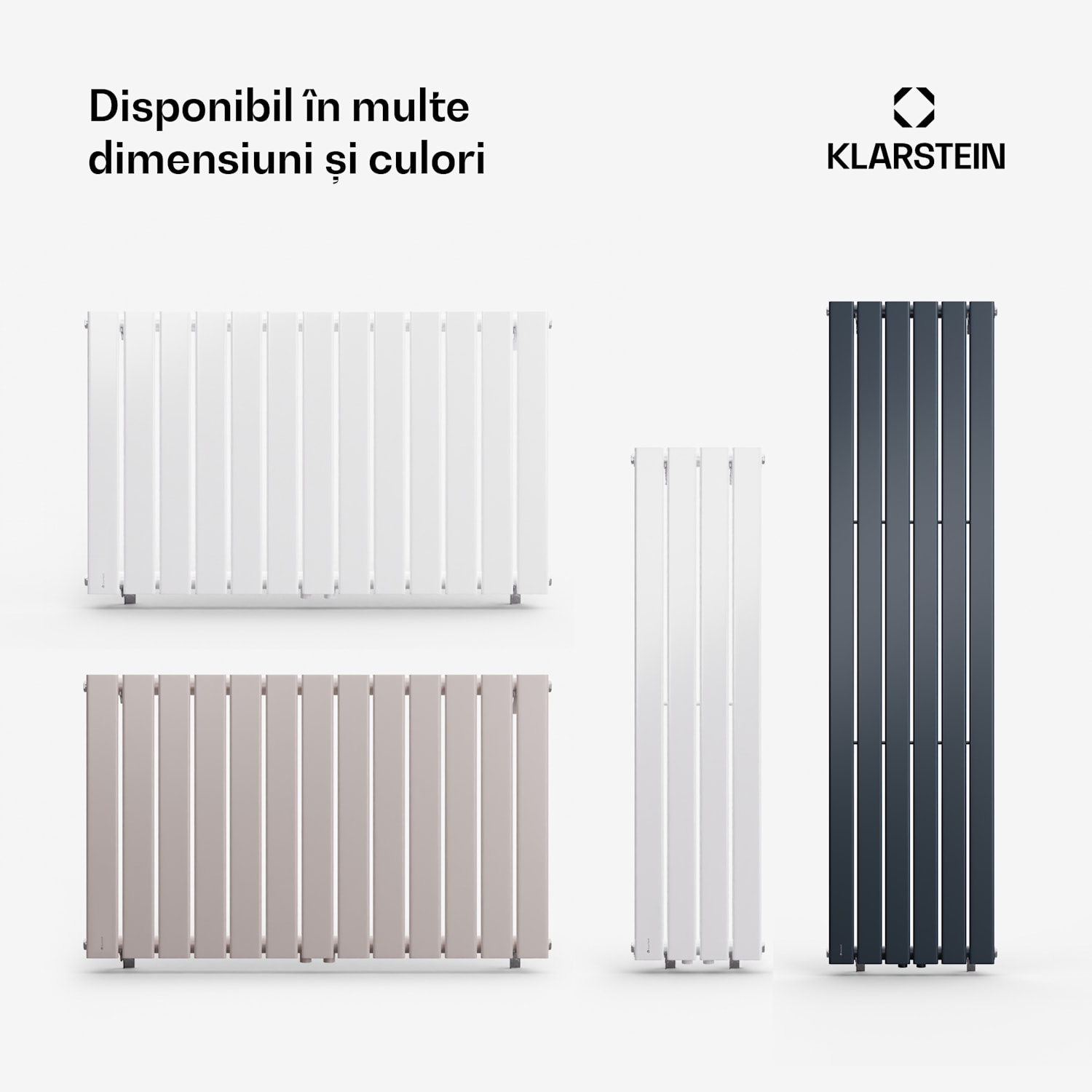 Ontario, radiator, 30 x 120, conexiune 1/2", montaj pe perete, 733 W 30 x 120 cm | linie dublă | Antracit