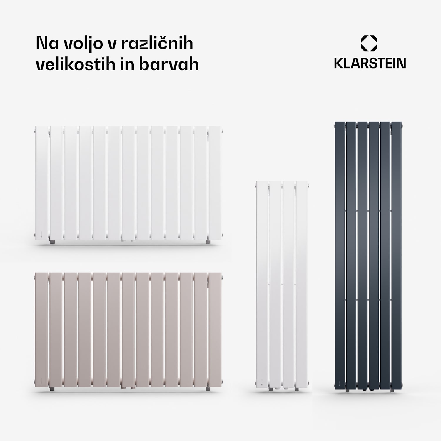 Ontario, radiator, 30 x 120, priključitev 1/2", namestitev na steno, 733 W 30 x 120 cm | dvojna vrstica | Bela