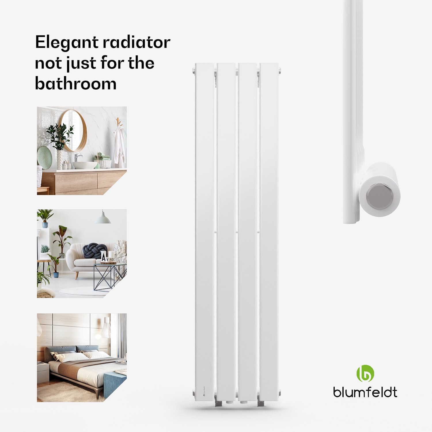 Ontario, radiátor, 120 x 30, 1/2" csatlakozó, falra szerelhető, 733 W 30 x 120 cm | kettős sor | Fehér