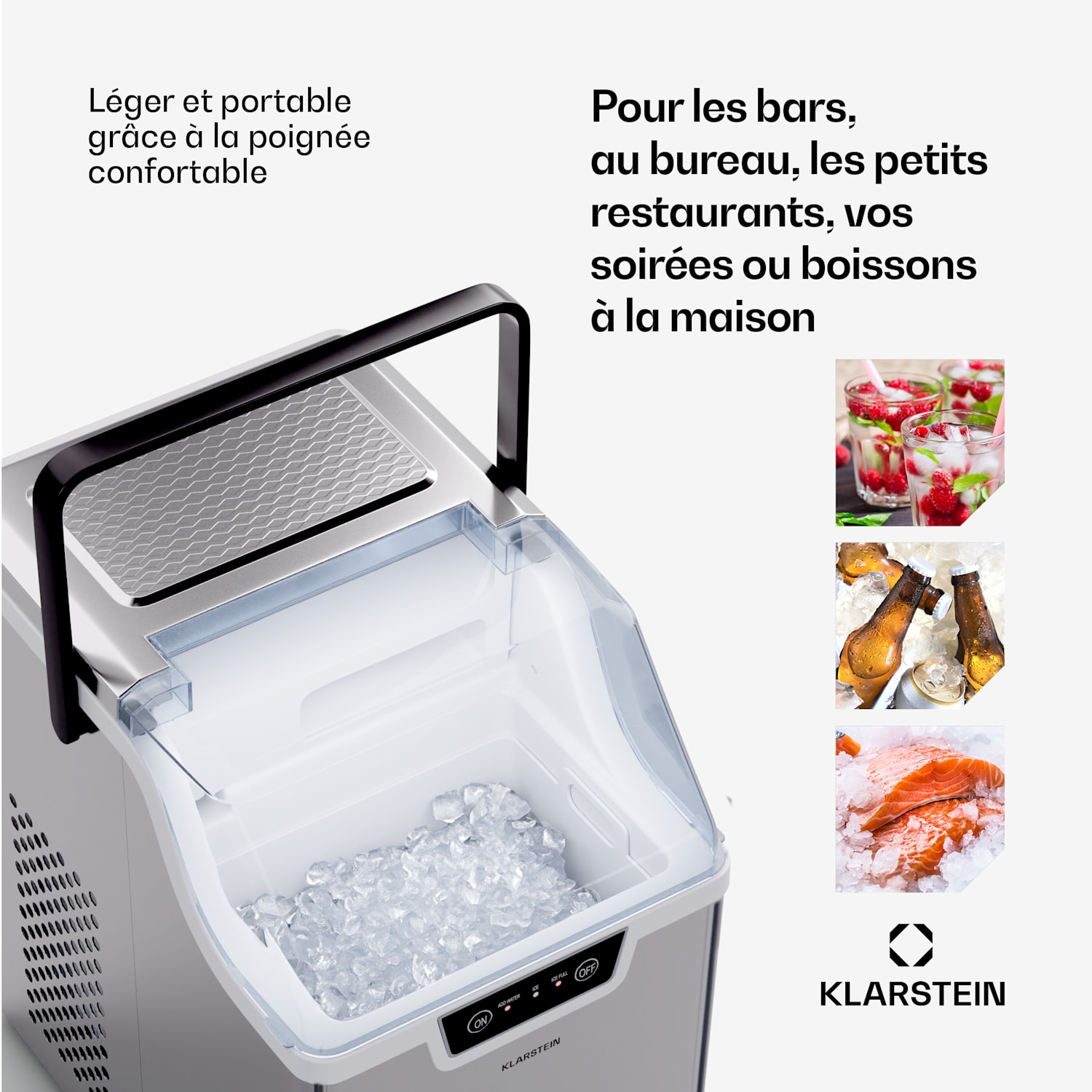 Wallberg Nugget Ice Maker ijsblokjesmachine Zilver