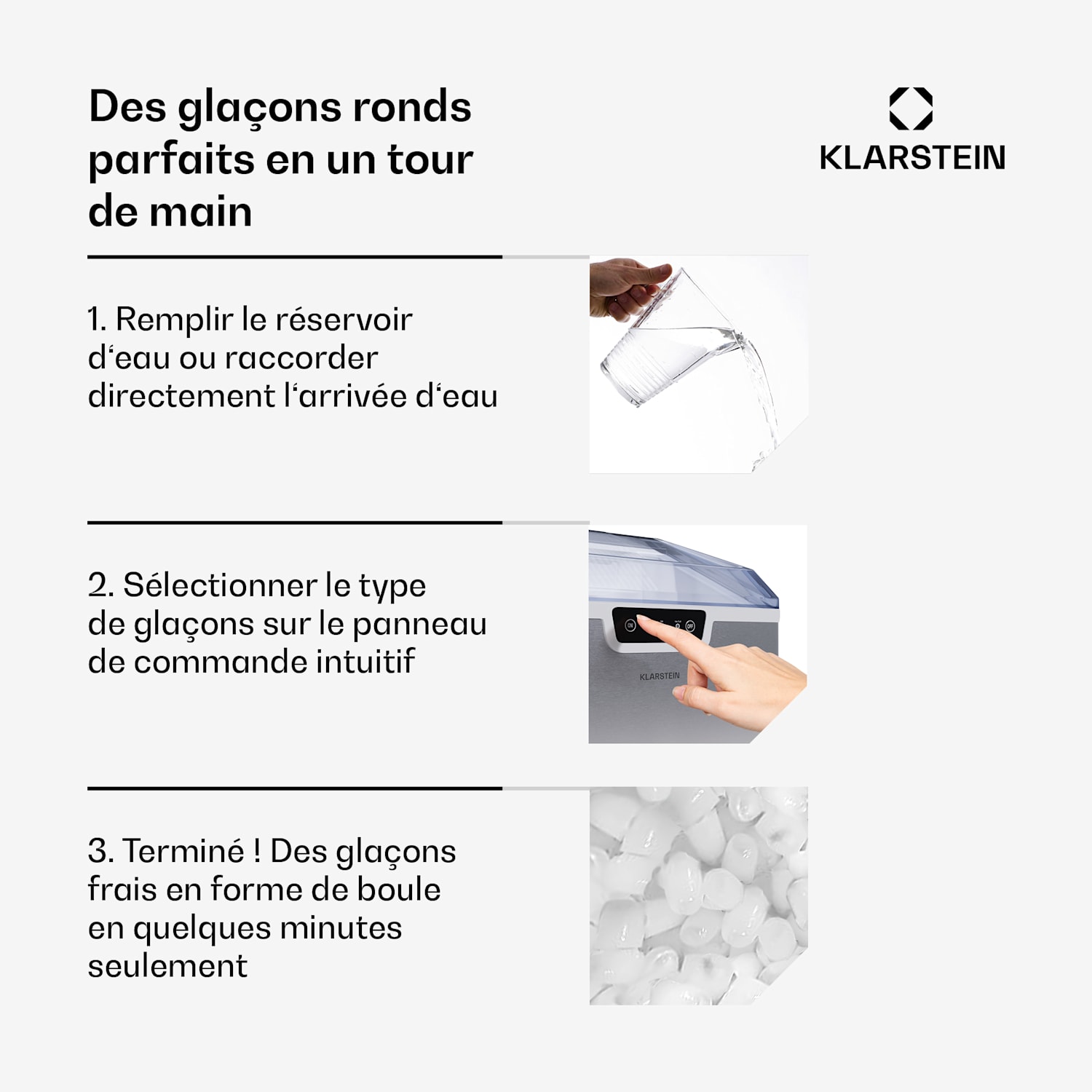 Icefestival ijsblokjesmaker 12kg/24h bullet ijs roestvrij staal 