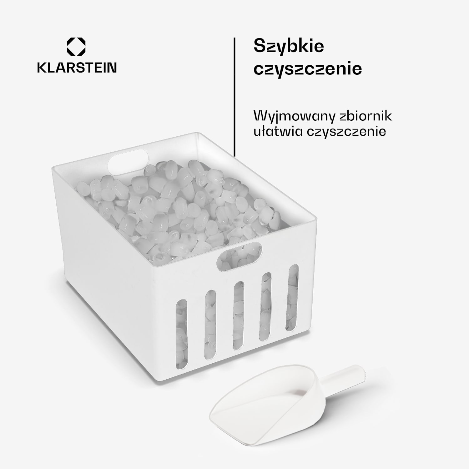 Icefestival, kostkarka do lodu, 12 kg/24 h, kostki lodu w kształcie nabojów, stal nierdzewna 