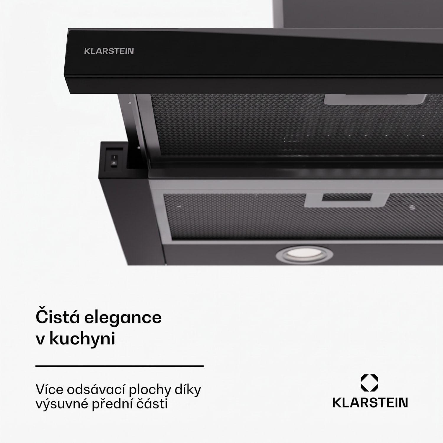 Mariana 90 Neo, plochý Digestoř, 491 m³/h, odtah/recirkulace, LED, EEK C 90 cm | Negro