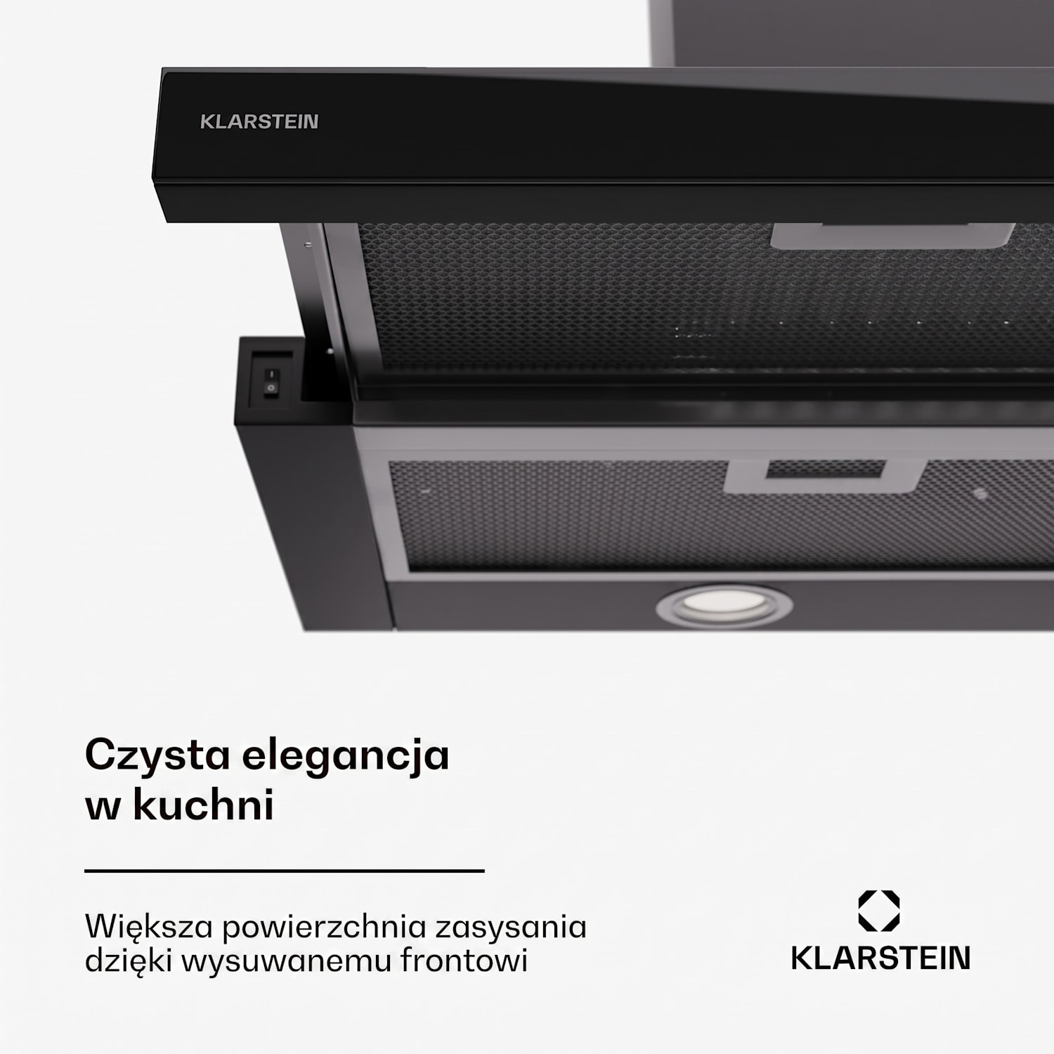 Mariana 90 Neo, okap kuchenny teleskopowy, 491 m³/h, wyciąg/pochłaniacz, LED, klasa energetyczna C 90 cm | Črna