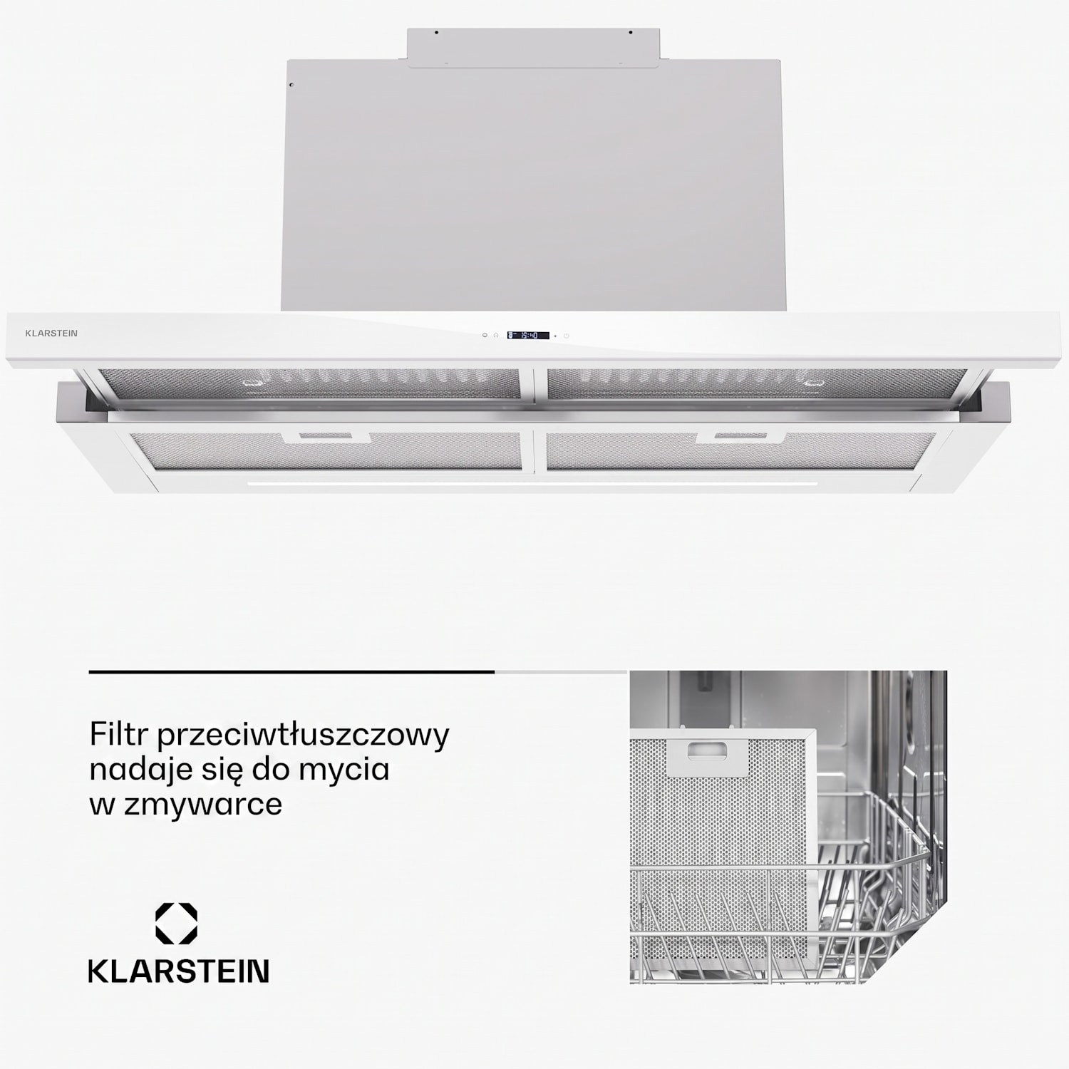 Mariana Neo 90, okap kuchenny teleskopowy, 90 cm, 640 m³/h, tryb odprowadzania powietrza (wyciąg), LED 90 cm | Bela
