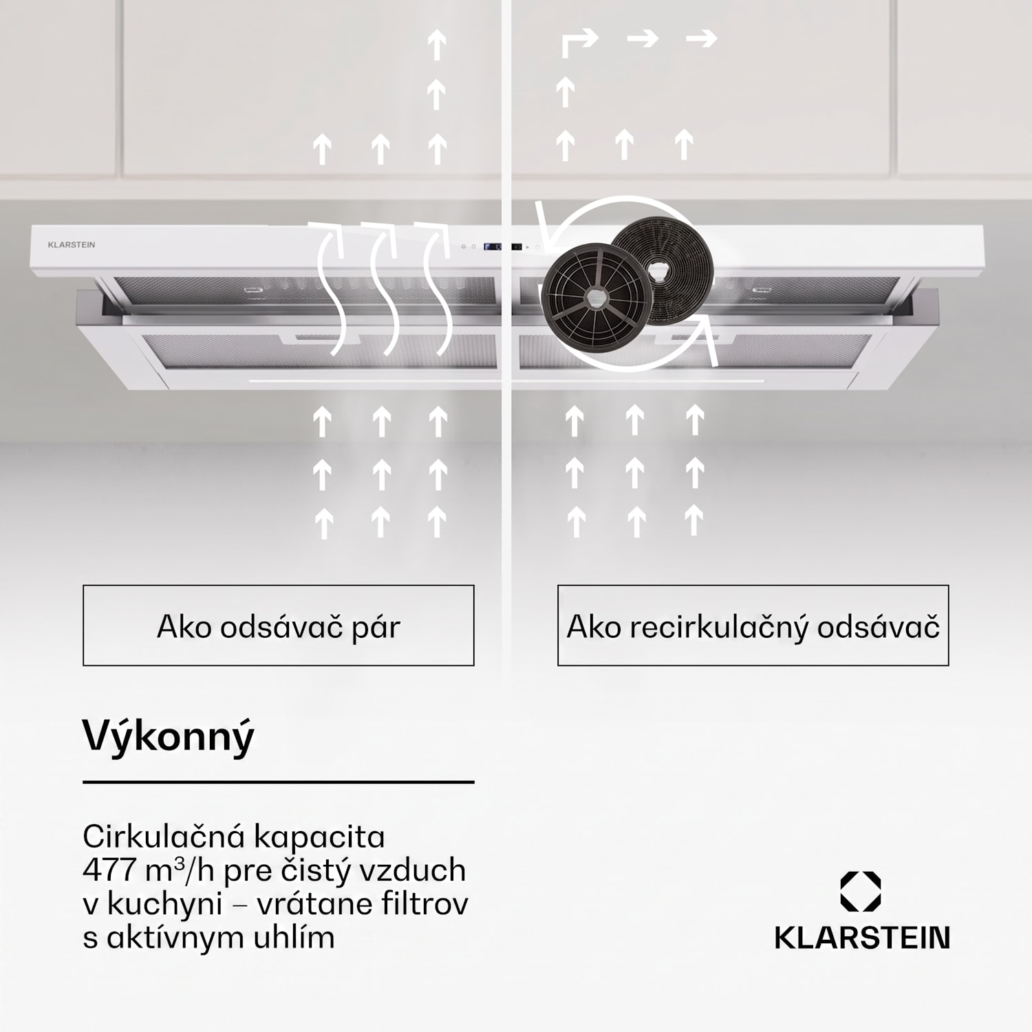 Mariana Neo 90, plochý digestor, 90 cm, 640 m³/h, odsávanie vzduchu, LED 90 cm | Biela