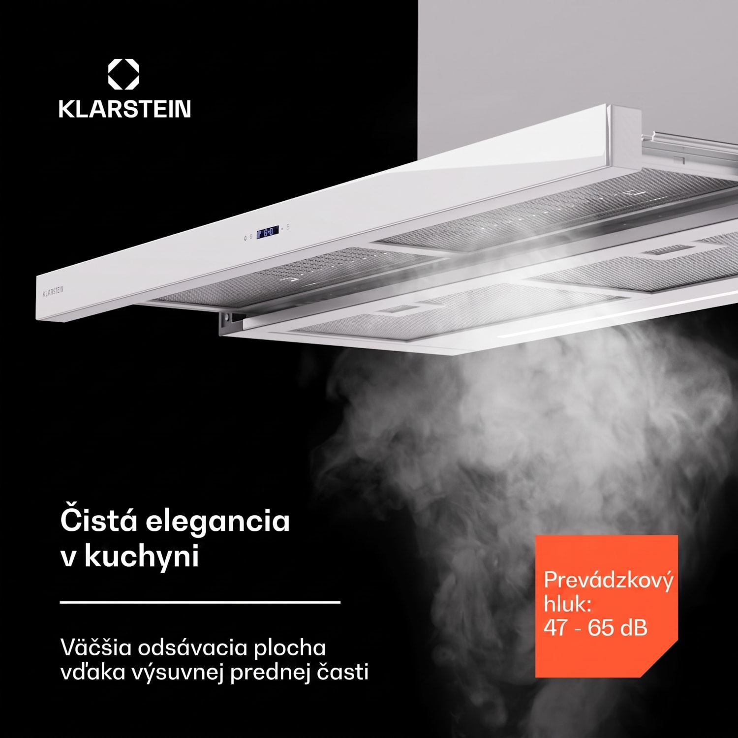 Mariana Neo 90, plochý digestor, 90 cm, 640 m³/h, odsávanie vzduchu, LED 90 cm | Biela
