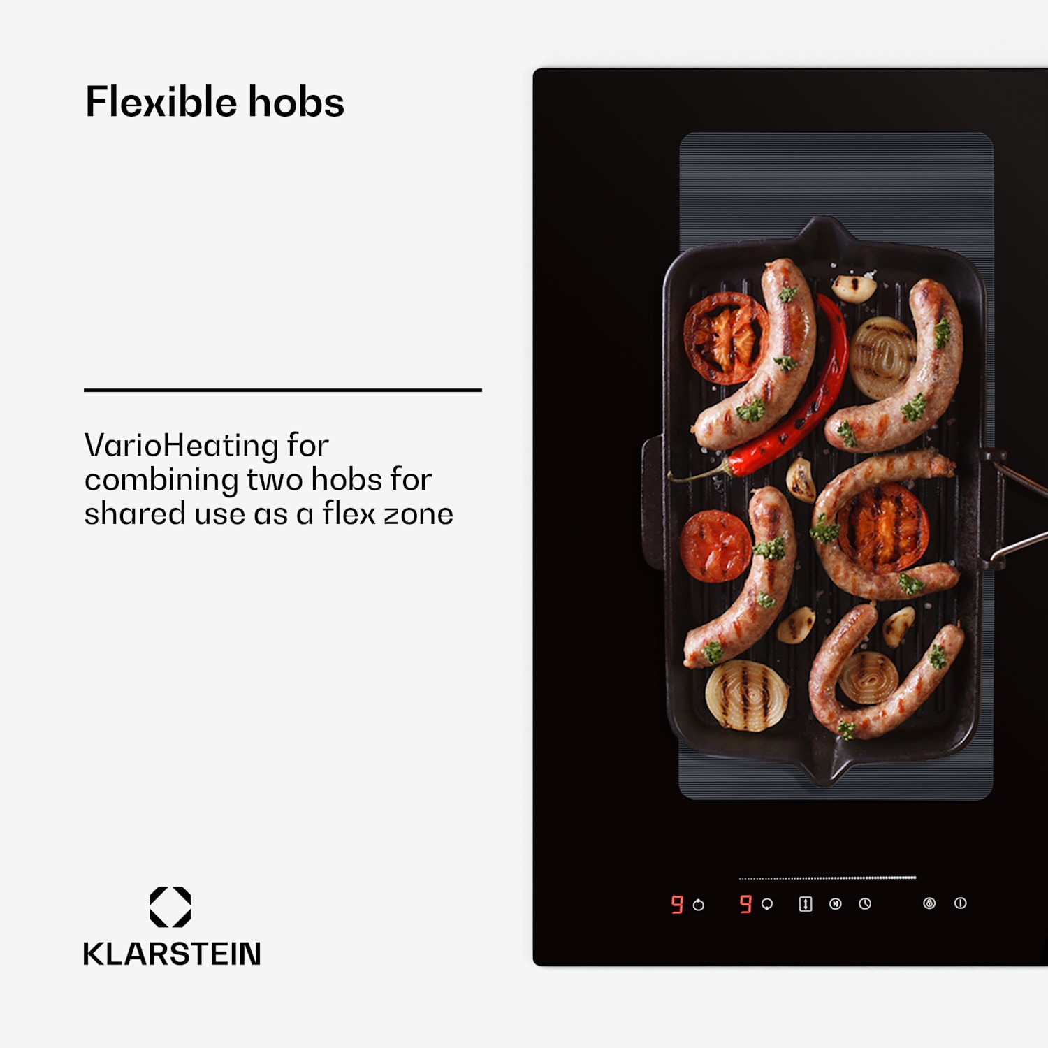 Full House 72 Down Air System, индукционна готварска печка + аспиратор, 329 m³/h, EEC A