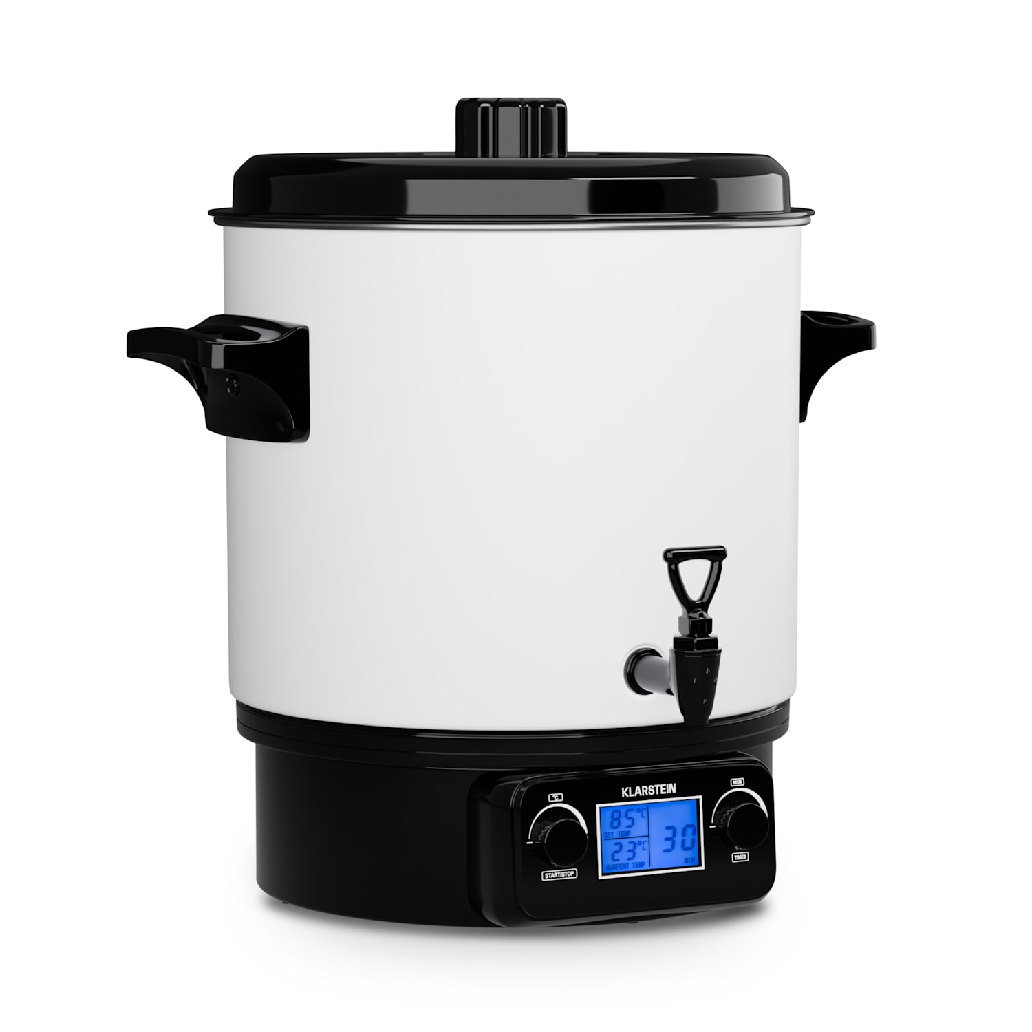 Biggie Digital, oală sub presiune electrică, 27 litri, 1800 W, oțel inoxidabil 27 L | Digital | Alb