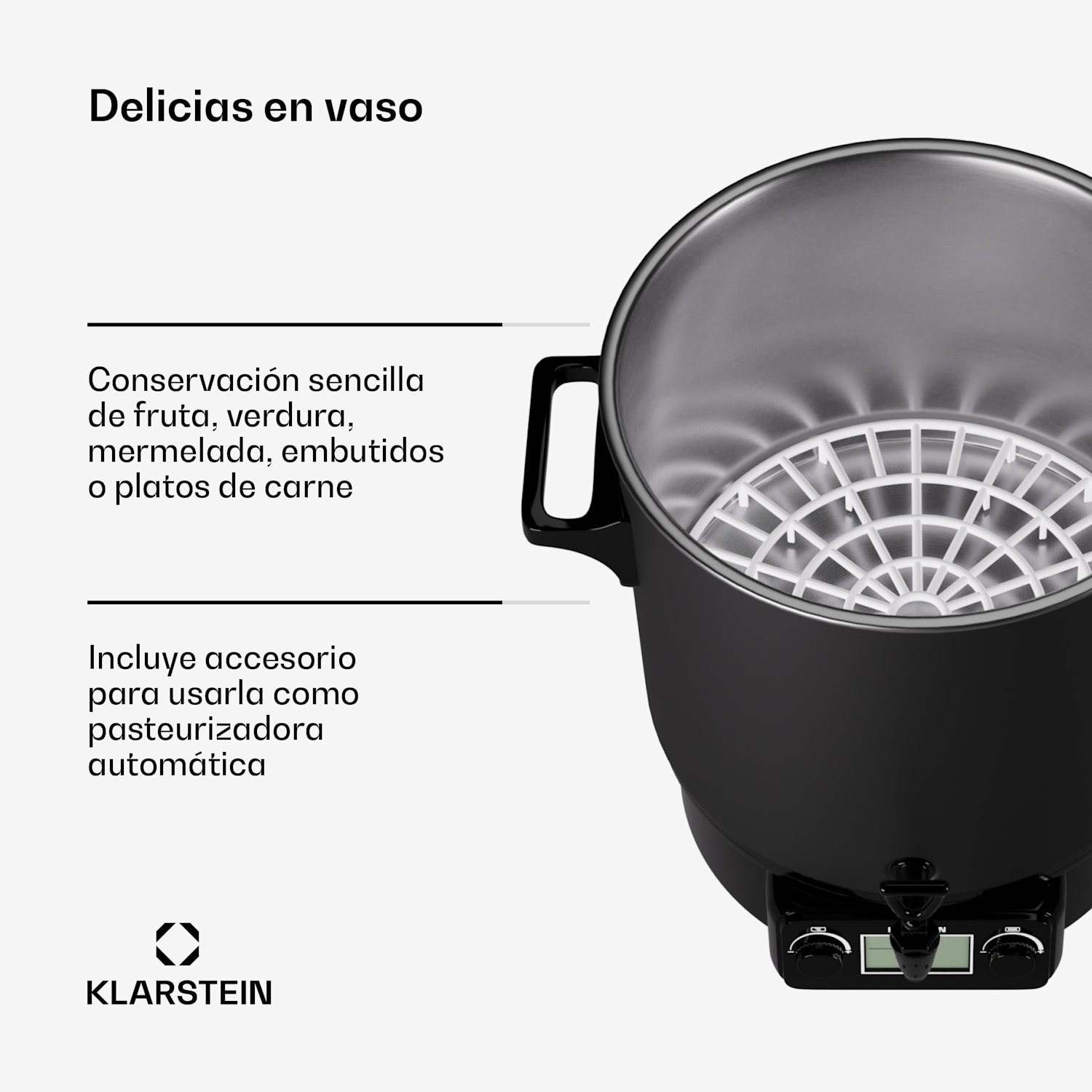 Biggie Hervidor digital dispensador de bebidas eléctrico 27L 2000W acero inoxidable 27 L | Digital | Negro