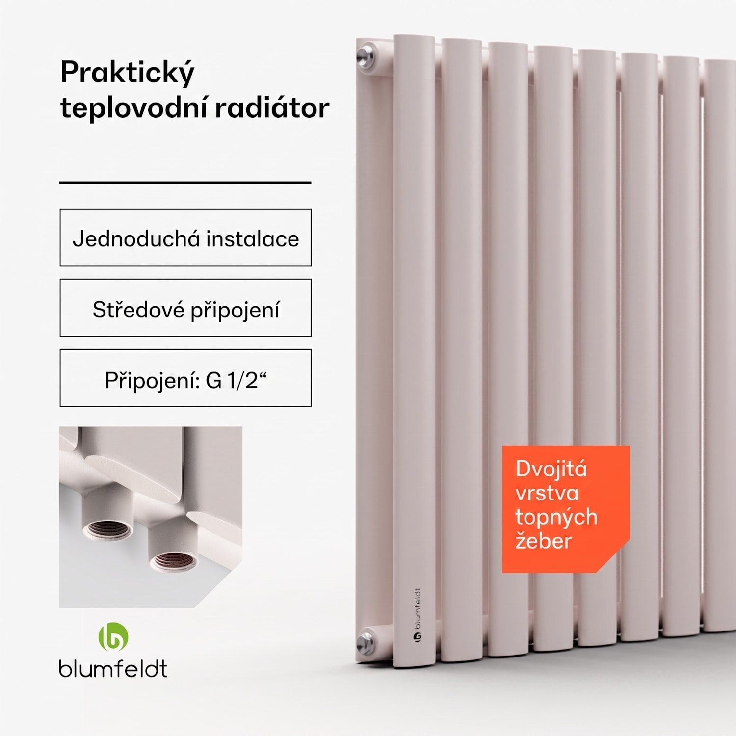 Tallheo, 100 x 60, radiátor, trubkový radiátor, 1445 W, teplovodní, 1/2 60 x 100 cm | dvojitý řádek | Písek
