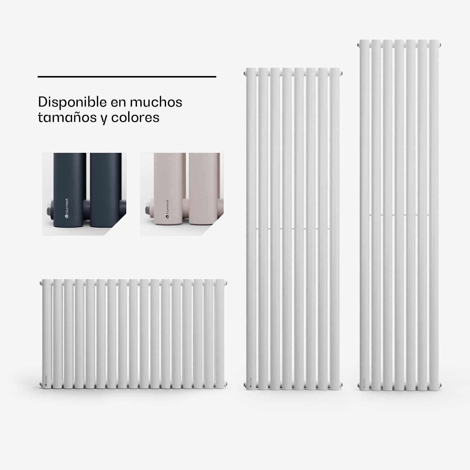 Tallheo 47 x 160 Radiador de baño Radiador tubular 728 W Agua caliente 1/2 160 x 47 cm | una sola fila | Blanco