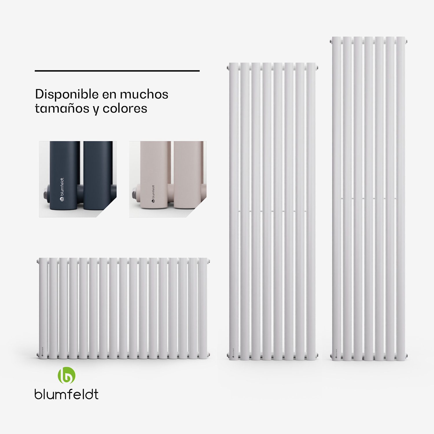 Tallheo 47 x 160 Radiador de baño Radiador tubular 1472 W Agua caliente 1/2 160 x 47 cm | doble fila | Blanco