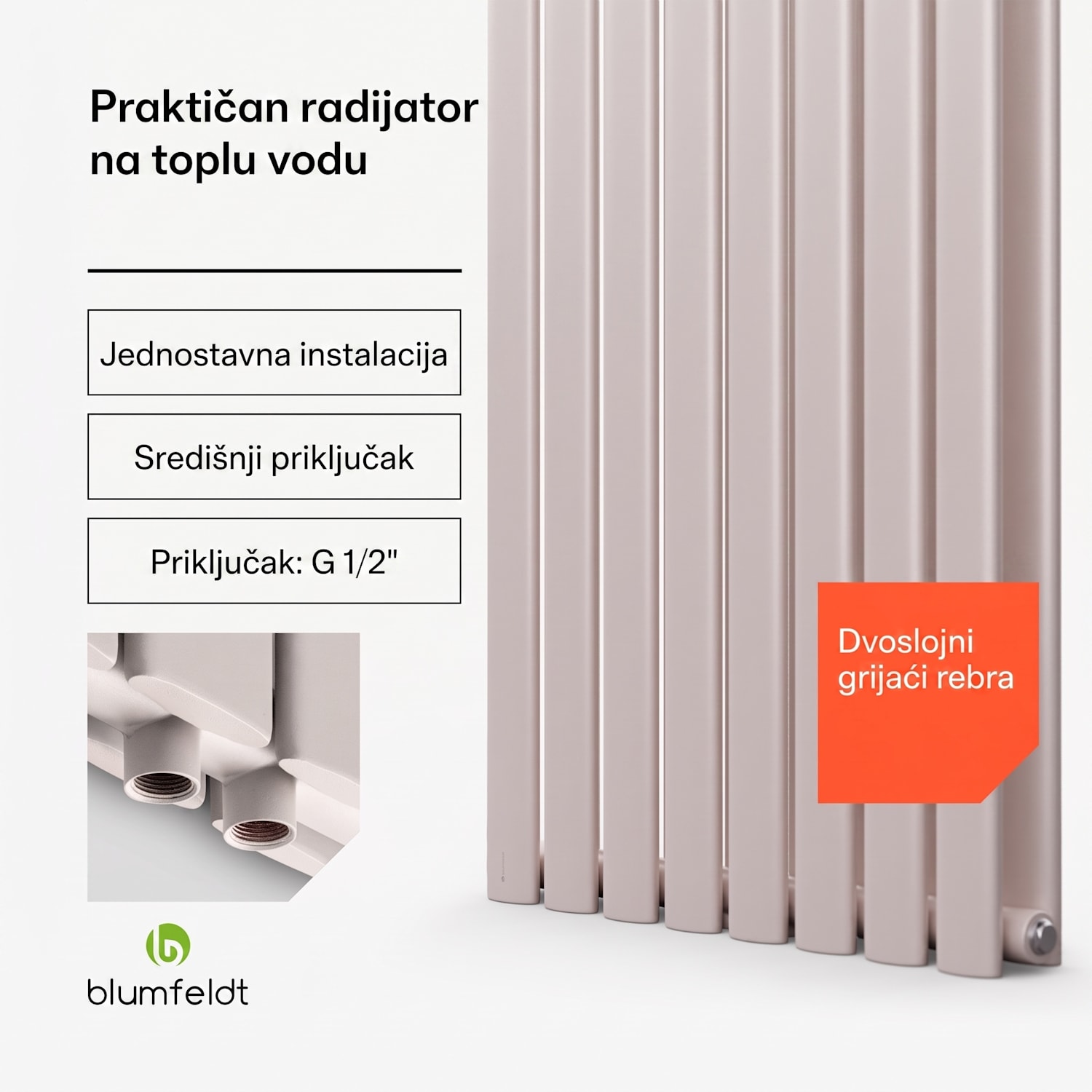 Tallheo, 47 x 160, radijator, kupaonski radijator, cijevni radijator, 1472 W, topla voda, 1/2 160 x 47 cm | dvostruka linija | Pijesak