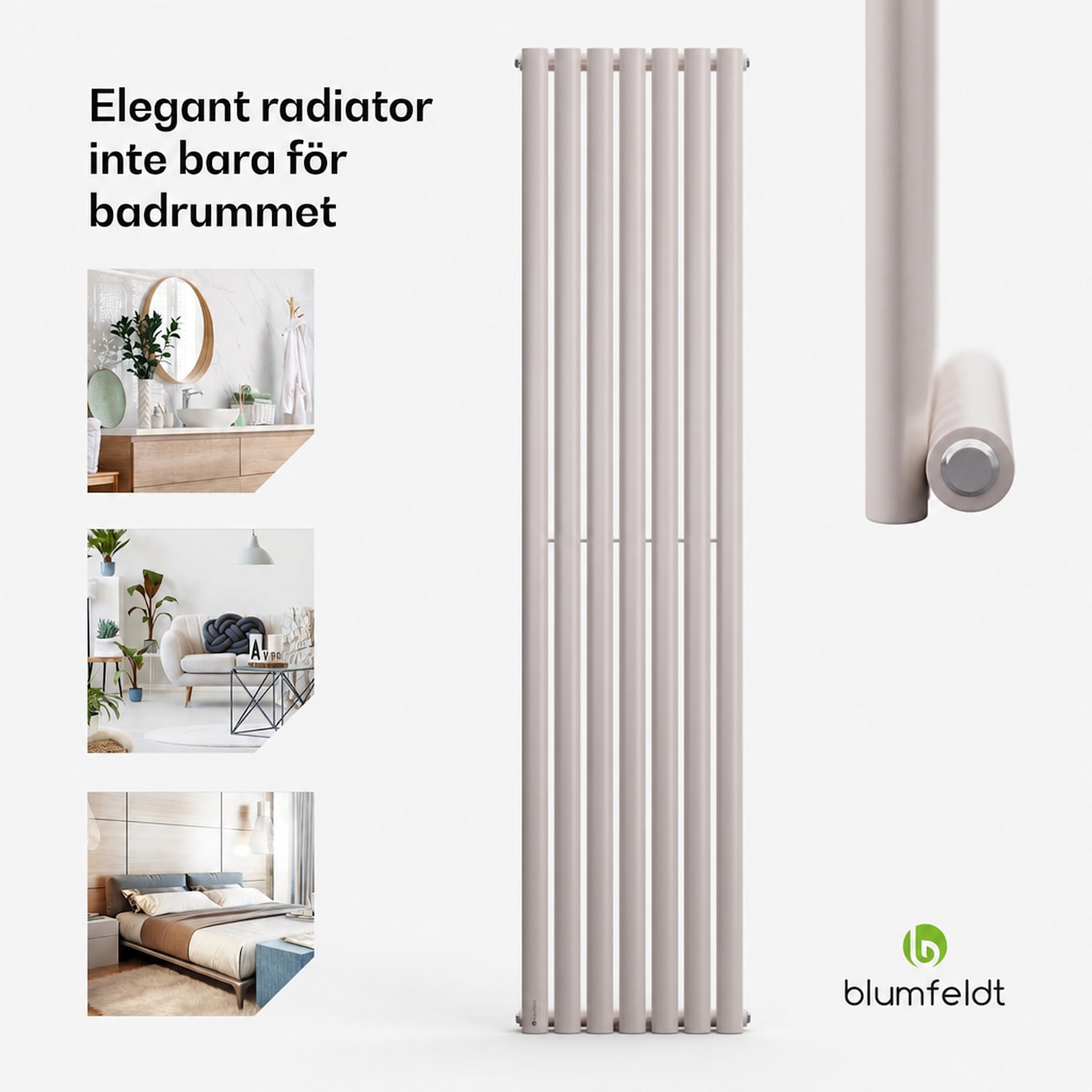 Tallheo 41 x 180 cm Värmeelement Badrumsvärmeelement Rörvärmeelement 691 W Varmvatten 1/2 180 x 41 cm | enda rad | Sand