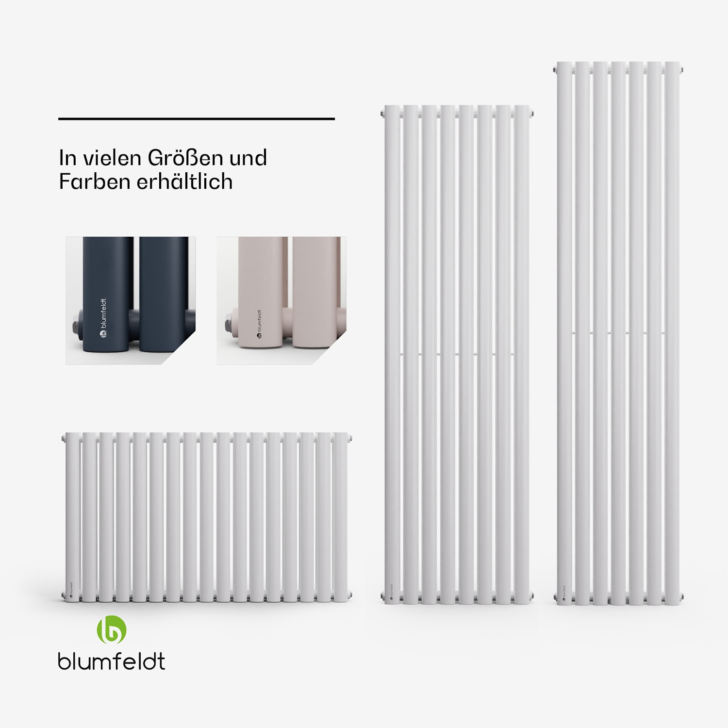 Tallheo 41 x 180 cm Heizkörper Badheizkörper Röhrenheizkörper 1435 W Warmwasser 1/2 180 x 41 cm | zweireihig | Weiß