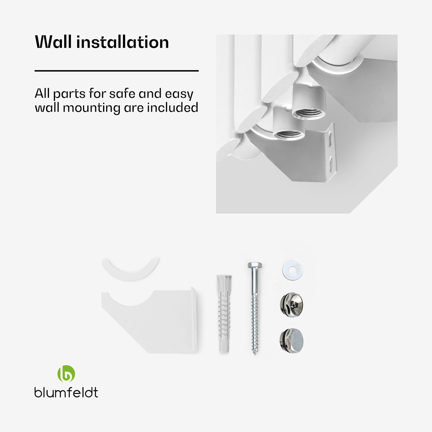 Tallheo, 41 x 180, radiátor, koupelnový radiátor, trubkový radiátor, 1435 W, teplá voda, 1/2 180 x 41 cm | dvojitý řádek | Bílá