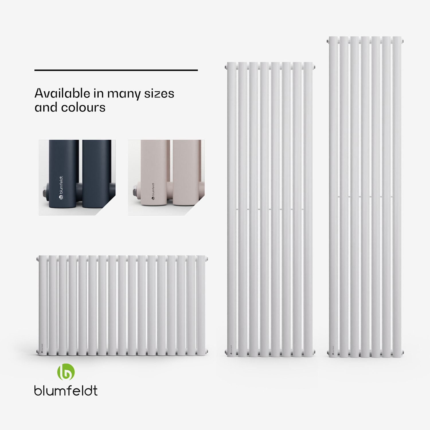 Tallheo, 41 x 180, radiátor, koupelnový radiátor, trubkový radiátor, 1435 W, teplá voda, 1/2 180 x 41 cm | dvojitý řádek | Bílá