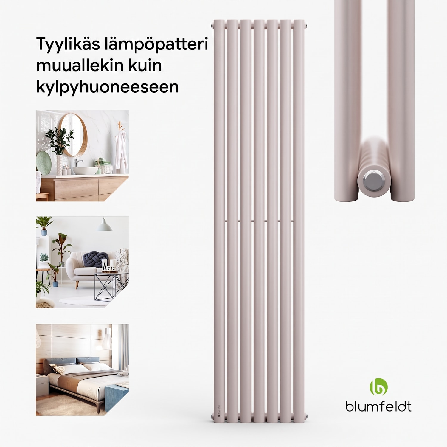 Tallheo 41 x 180 cm patteri kylpyhuonelämmitin putkilämmitin 1435 W lämmin vesi 1/2 180 x 41 cm | kaksinkertainen rivi | Hiekka
