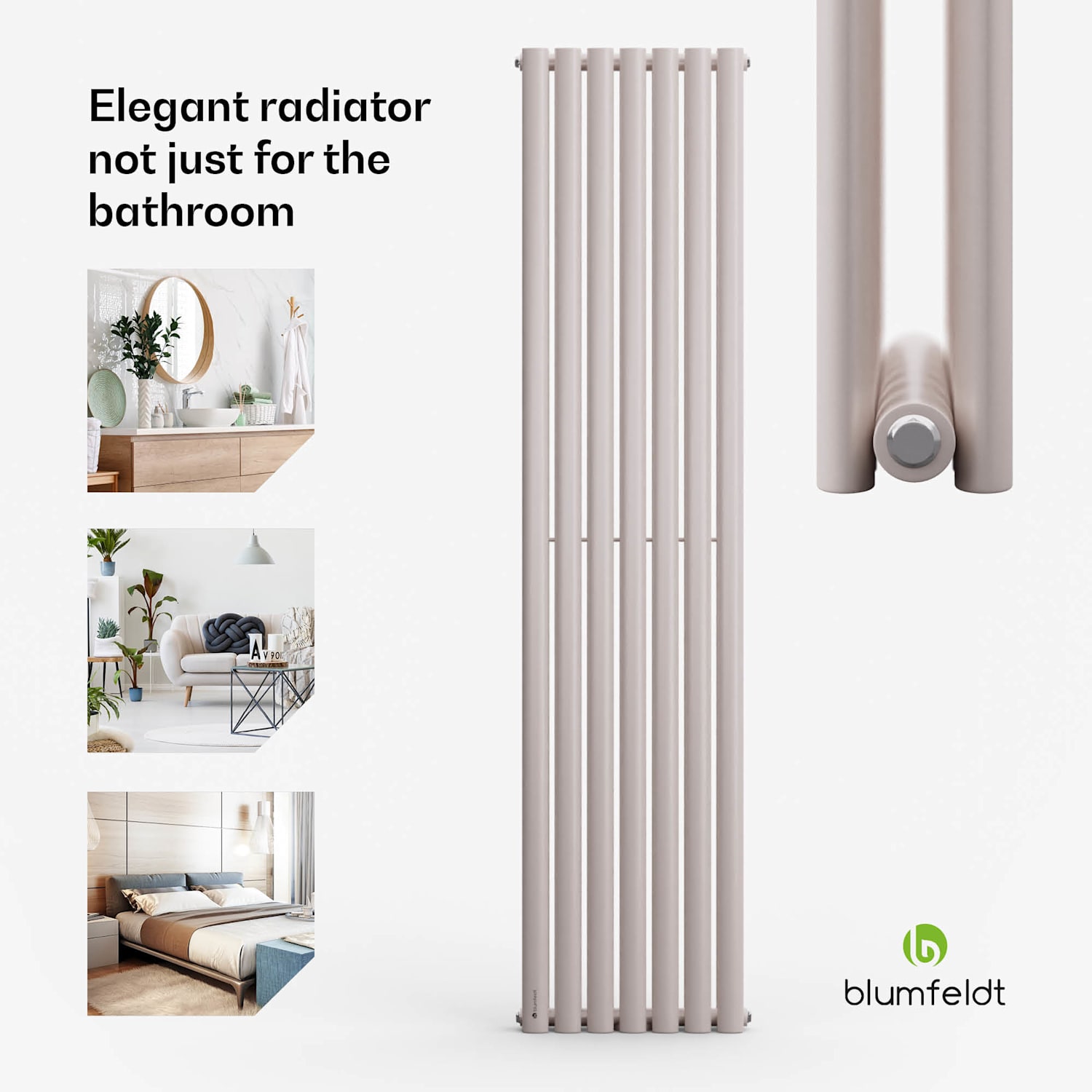 Tallheo, 41 x 180, radiátor, fürdőszoba radiátor, csőradiátor, 1435 W, melegvizes, 1/2 180 x 41 cm | kettős sor | Homok