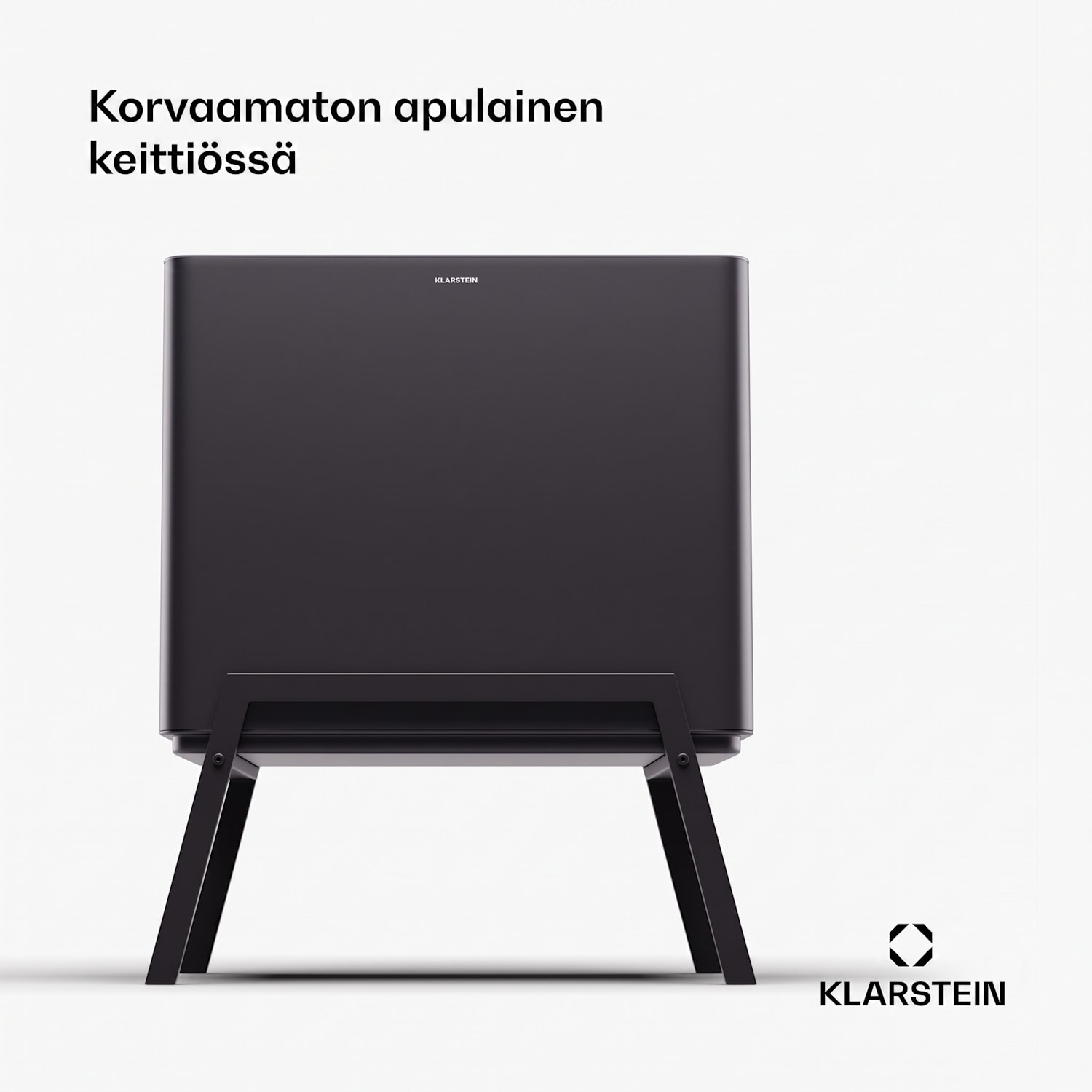 Yuma jäteastia 40 l sis. kompostisäiliön, jalat ja hajusuodattimen 40 L | Musta