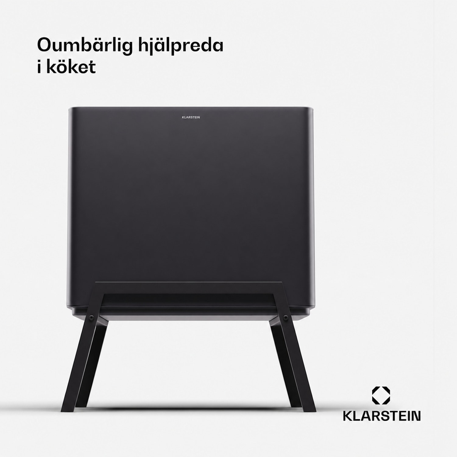 Yuma Sophink 40 liter inkl. kompostbehållare med ben och luktfilter 40 L | Svart