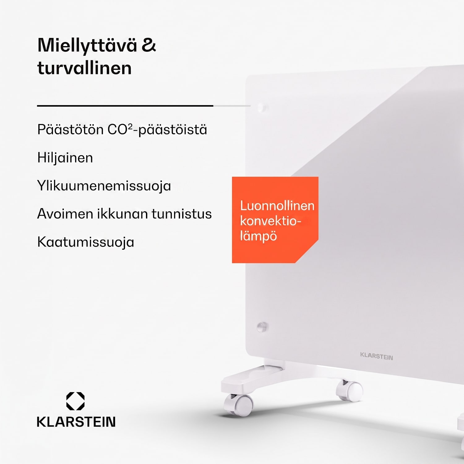 Bornholm Smart 1500 -konvektorilämmitin 1500 W WiFi LED IP24 1500 W | Kyllä | Valkoinen