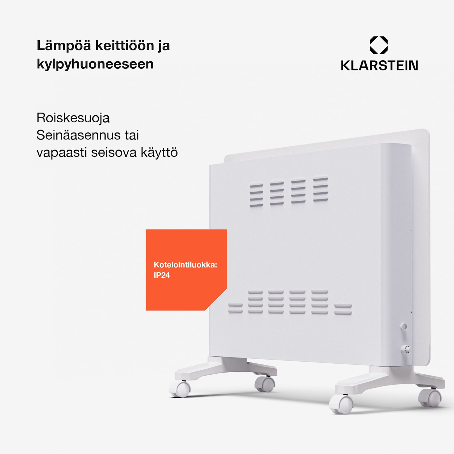 Bornholm Smart 1500 -konvektorilämmitin 1500 W WiFi LED IP24 1500 W | Kyllä | Valkoinen