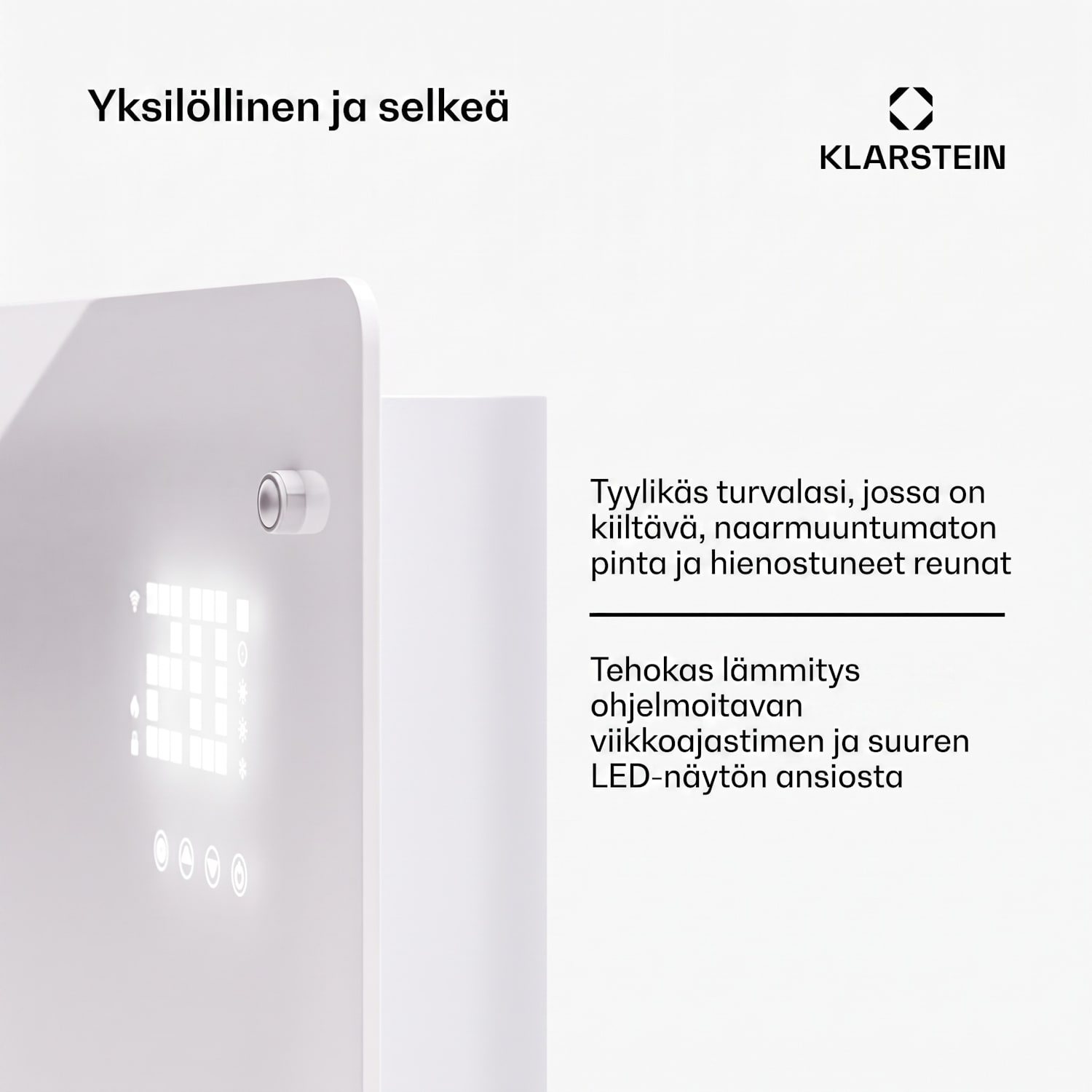 Bornholm Smart 1500 -konvektorilämmitin 1500 W WiFi LED IP24 1500 W | Kyllä | Valkoinen