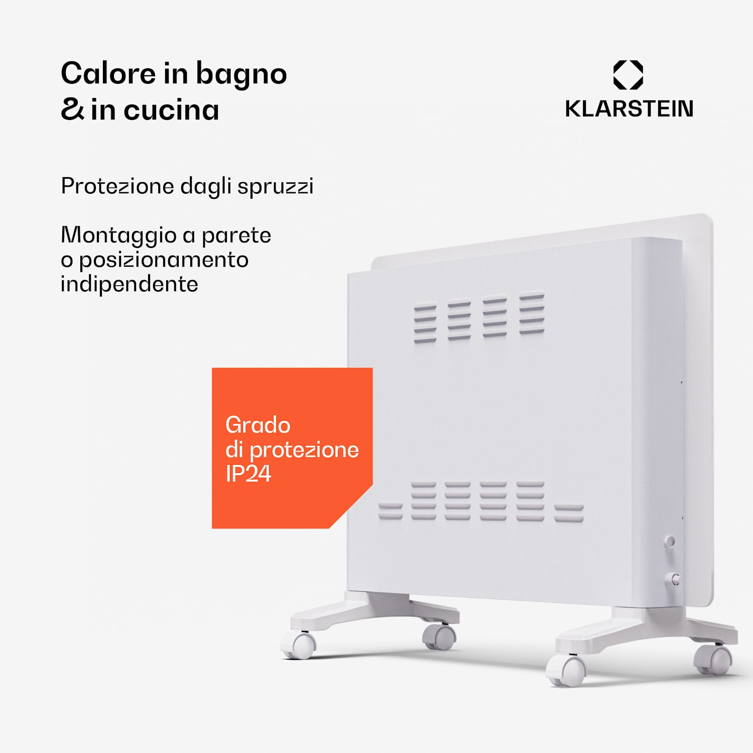 Bornholm Smart 1500 - Stufa a convezione, 1500 W, WiFi, LED, IP24 1500 W | Sì | Bianco