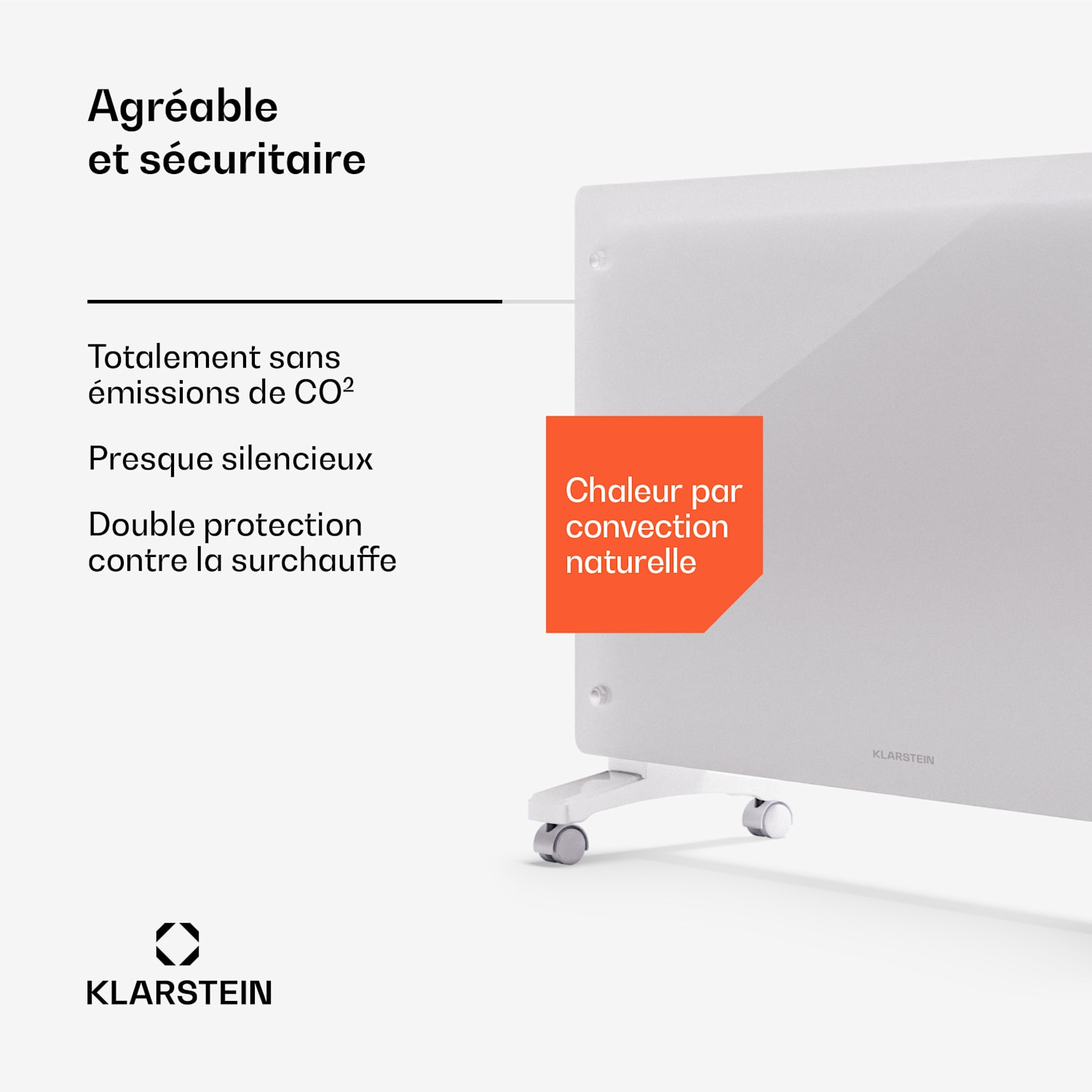 Bornholm Smart 2500 convecteur 2500 W WiFi LED IP24 