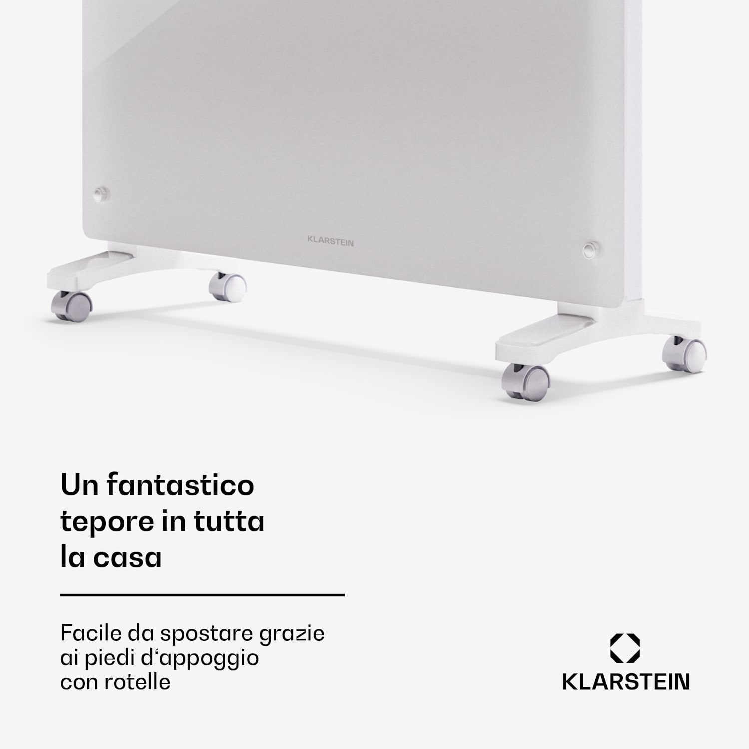Bornholm Smart 2500 - Stufa a convezione, 2500 W, WiFi, LED, IP24 2500 W | Sì | Bianco