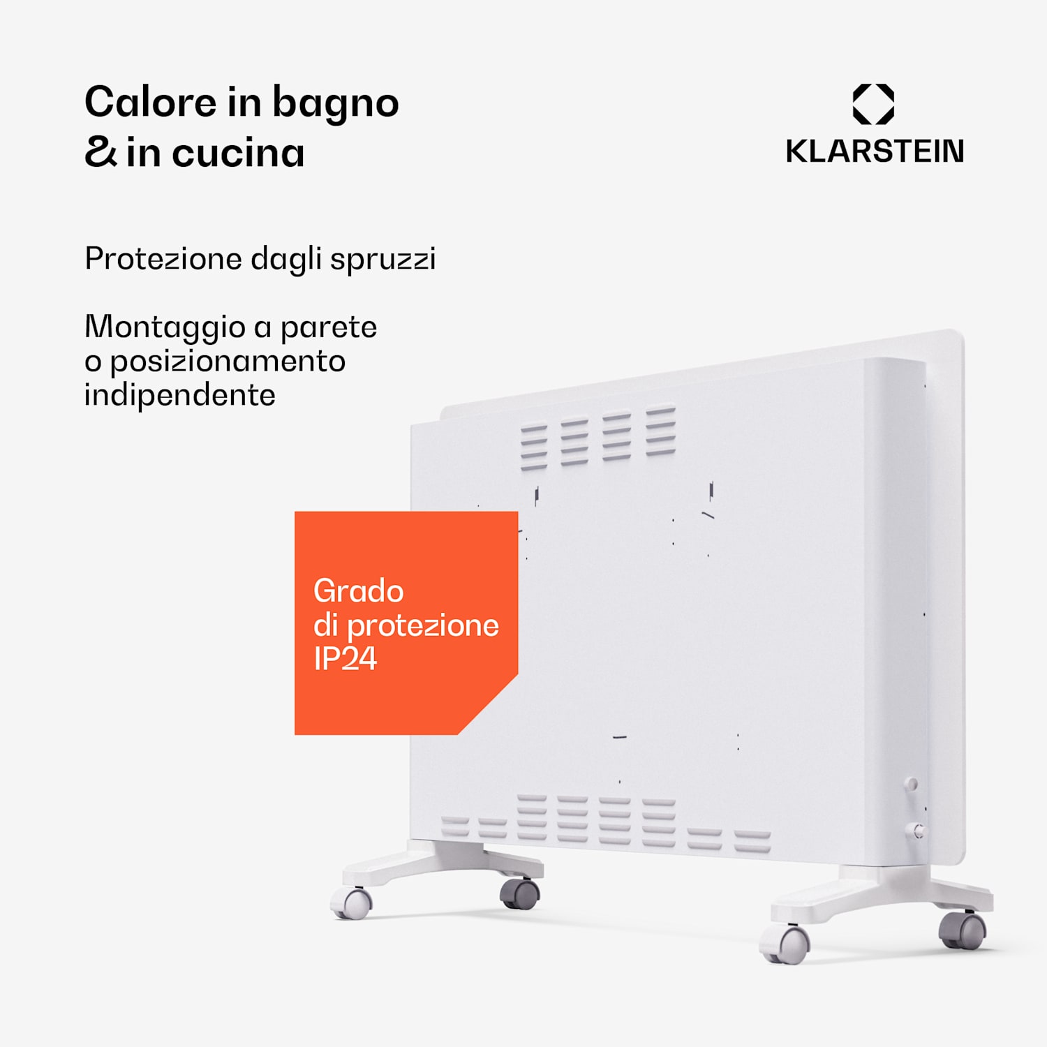 Bornholm Smart 2500 - Stufa a convezione, 2500 W, WiFi, LED, IP24 2500 W | Sì | Bianco