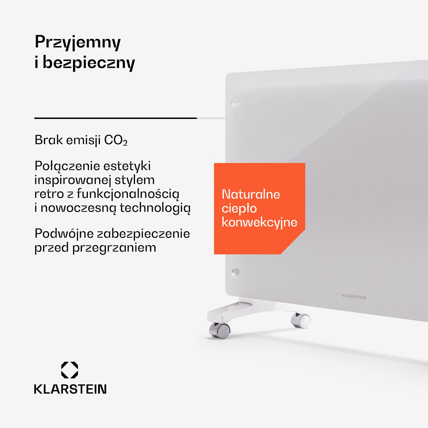 Bornholm Smart 2500, grzejnik konwektorowy, 2500 W, Wi-Fi, LED, IP24 2500 W | Tak | Biały